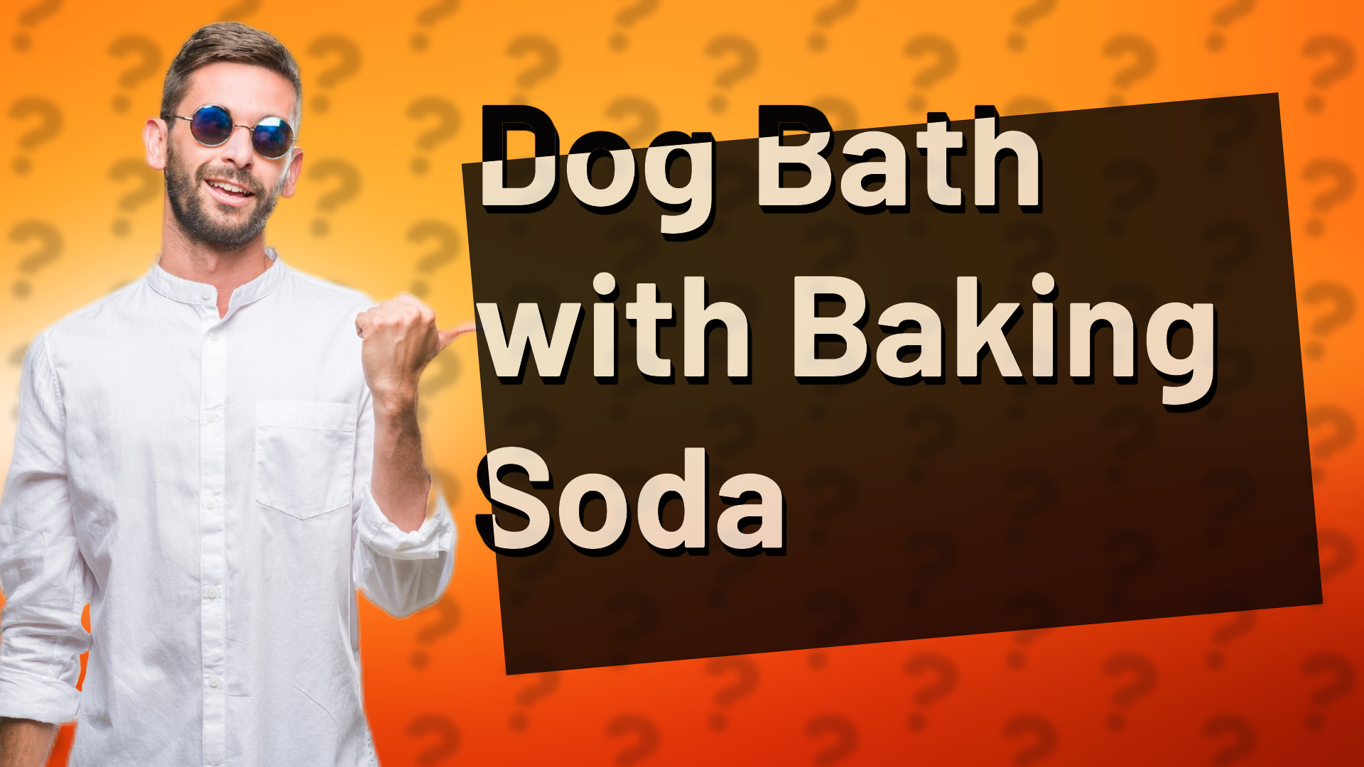 Dog Bath with Baking Soda