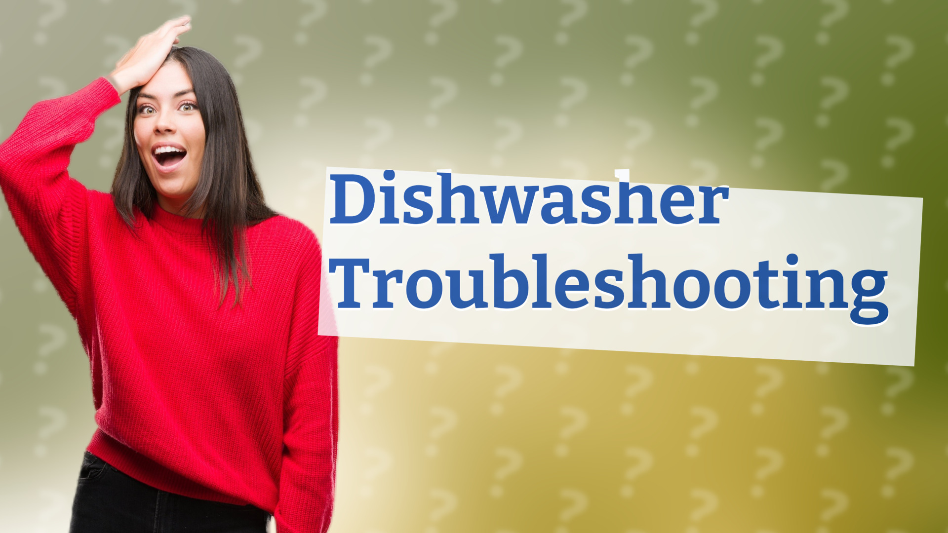 Dishwasher Troubleshooting