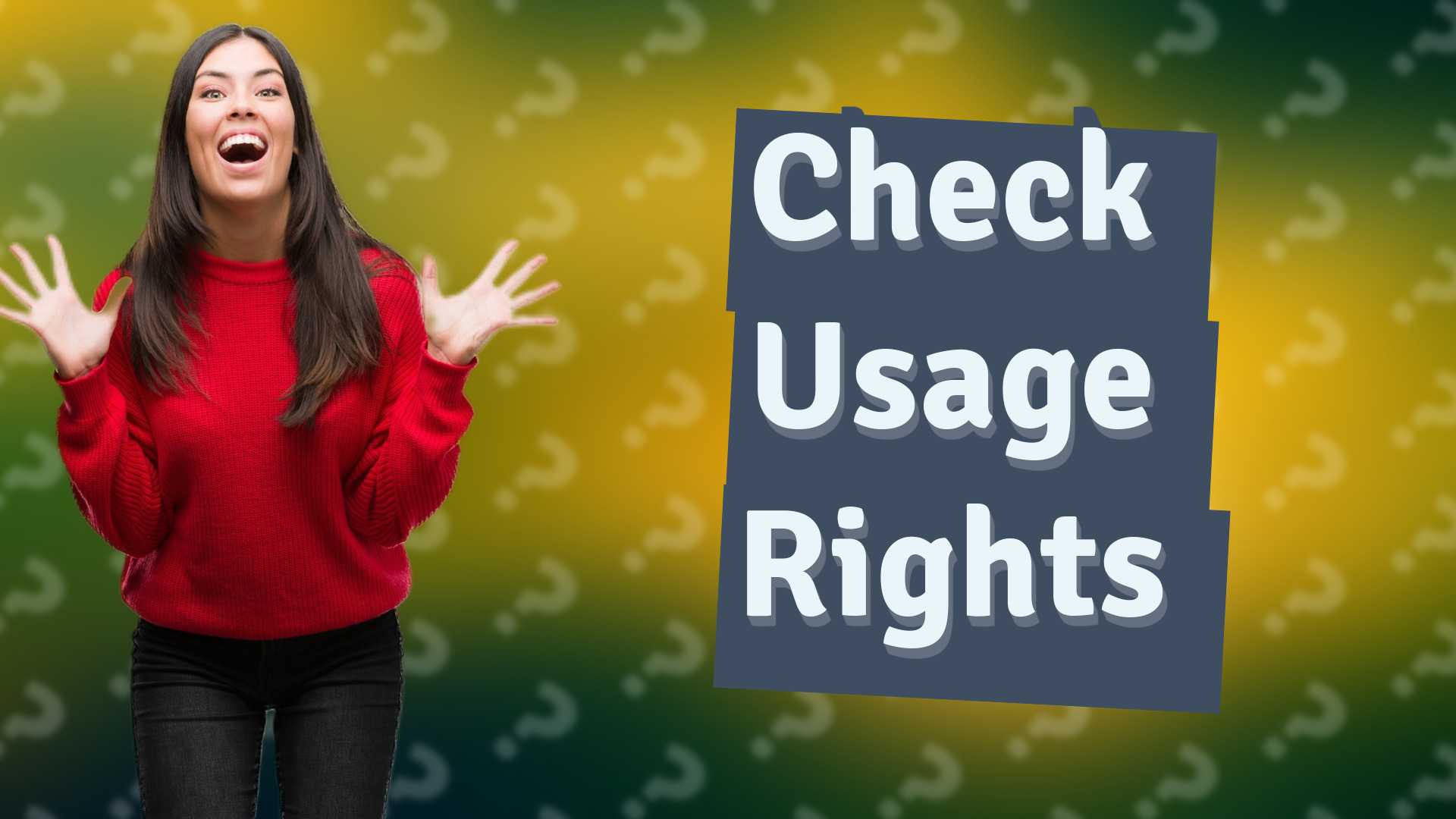 Check Usage Rights