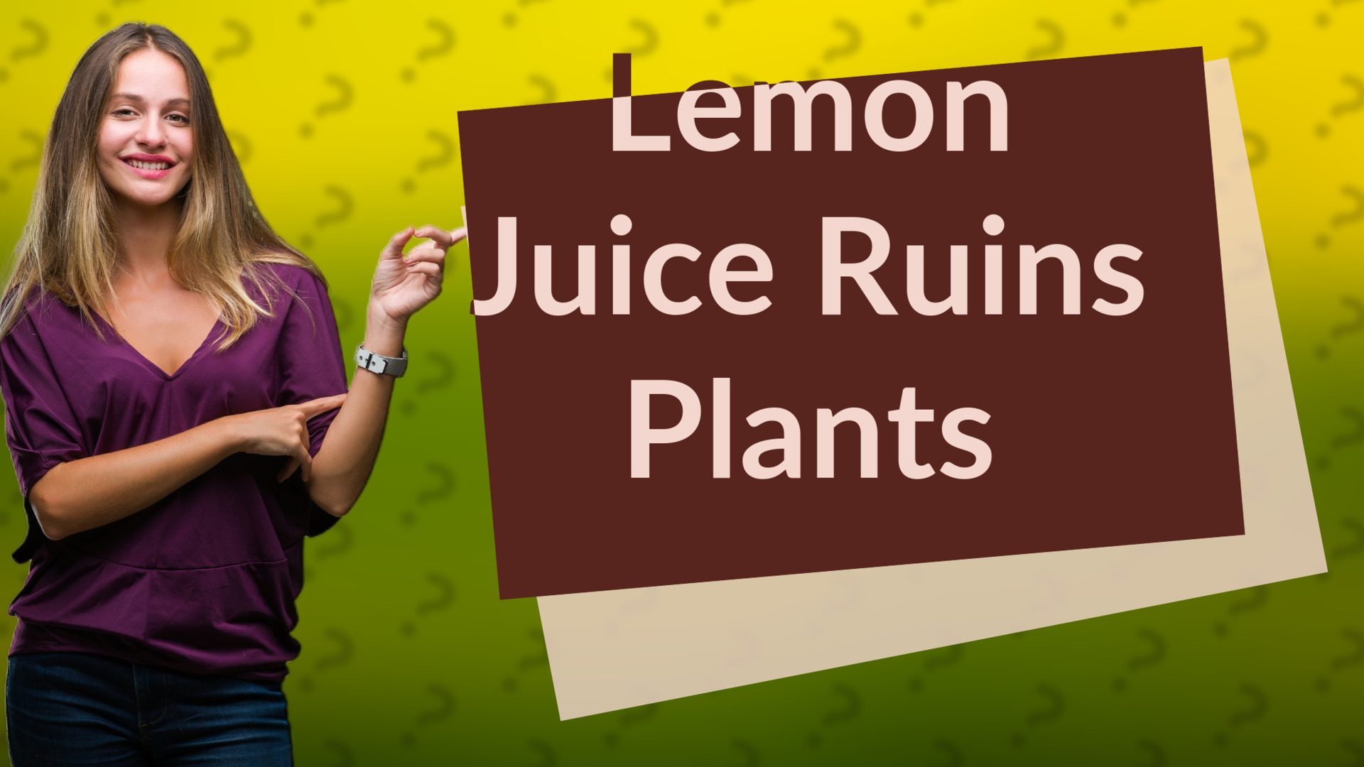 Lemon Juice Ruins Plants