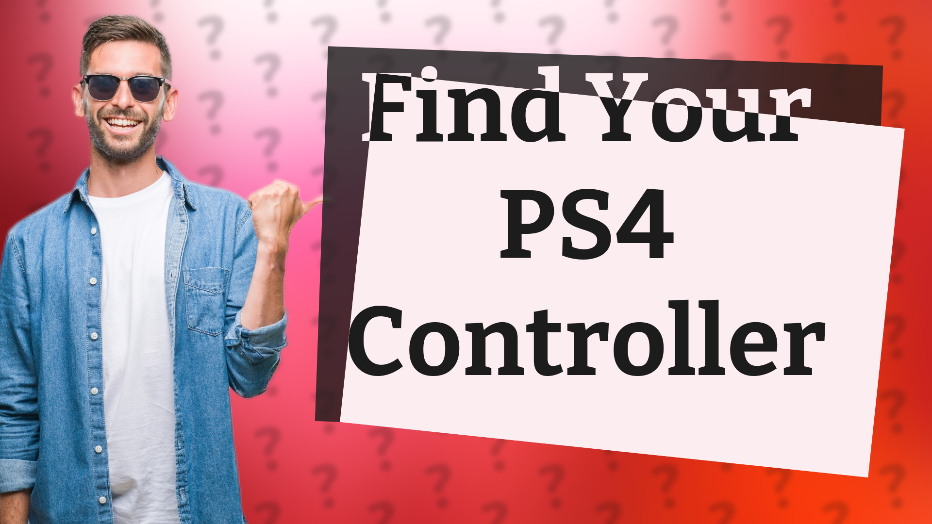 Find Your PS4 Controller