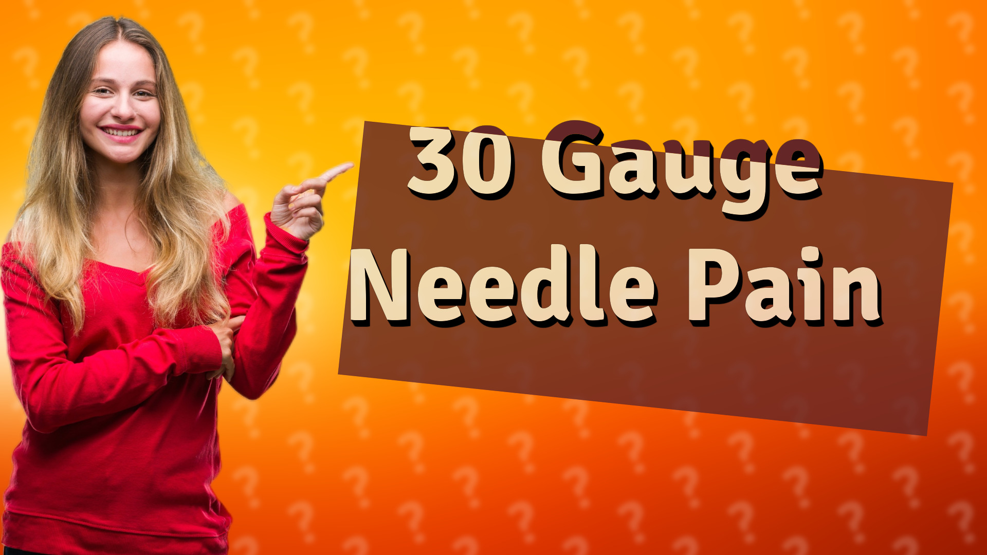 30 Gauge Needle Pain