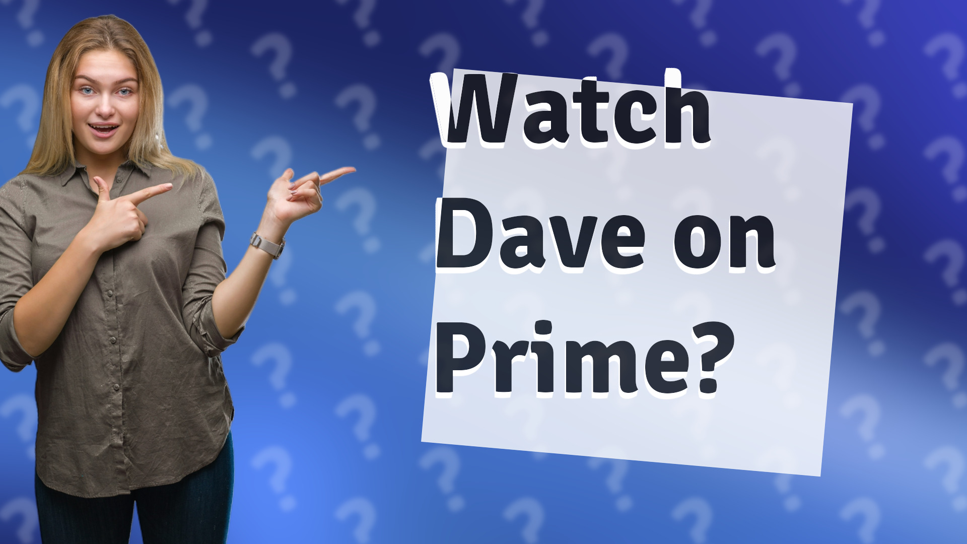 Watch Dave on Prime?