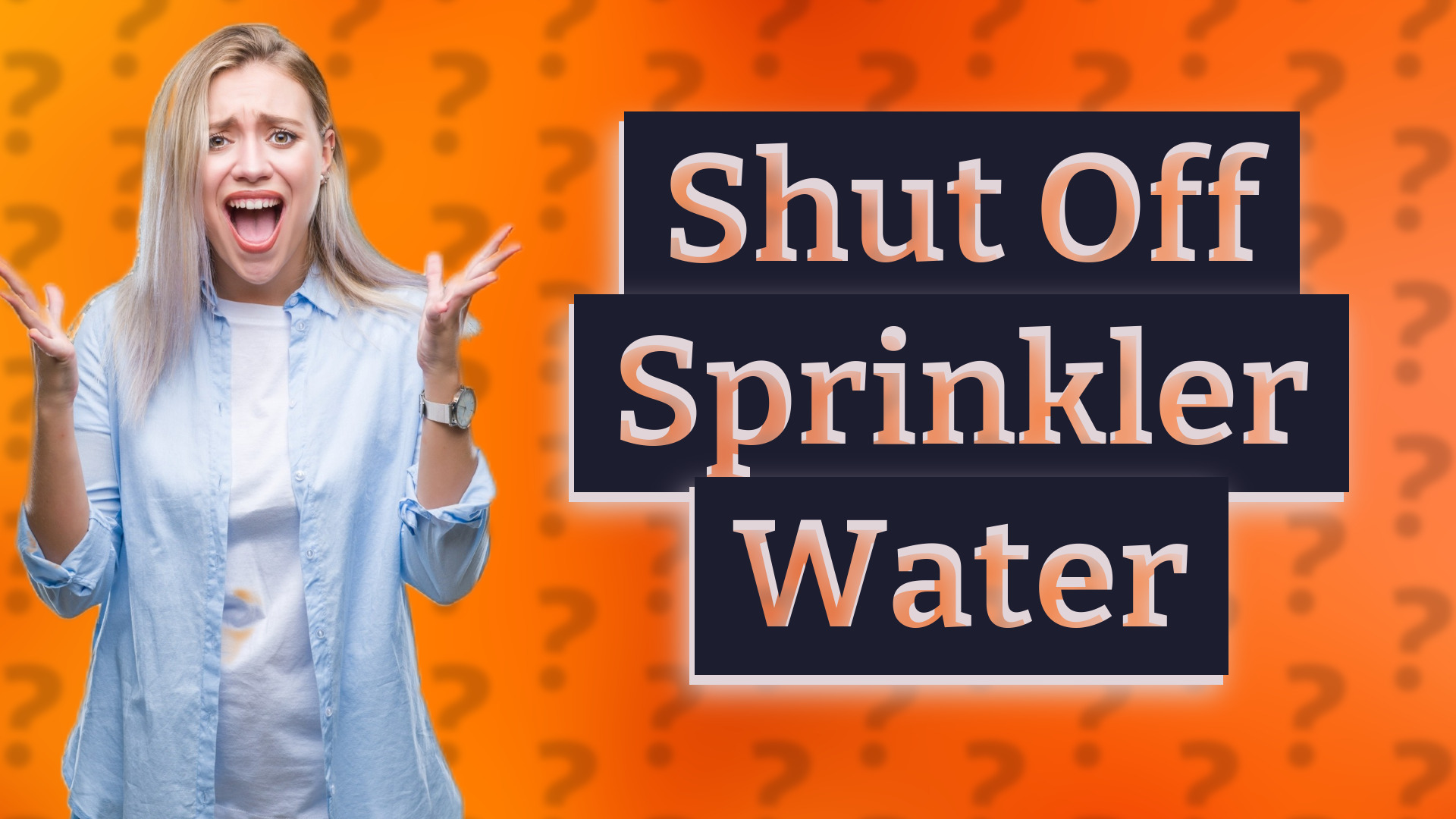 Shut Off Sprinkler Water
