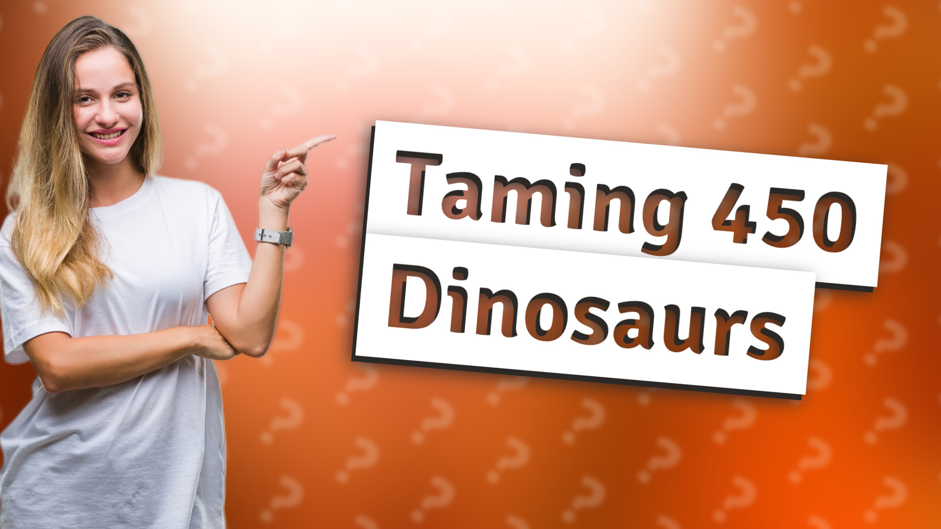 Taming 450 Dinosaurs