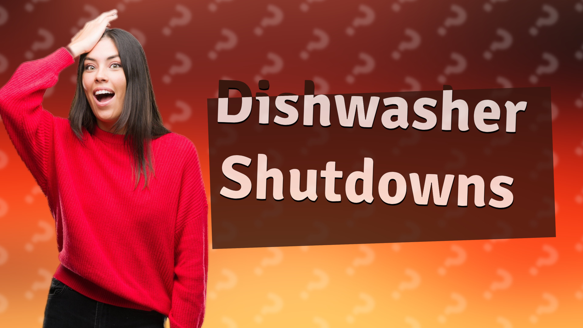 Dishwasher Shutdowns