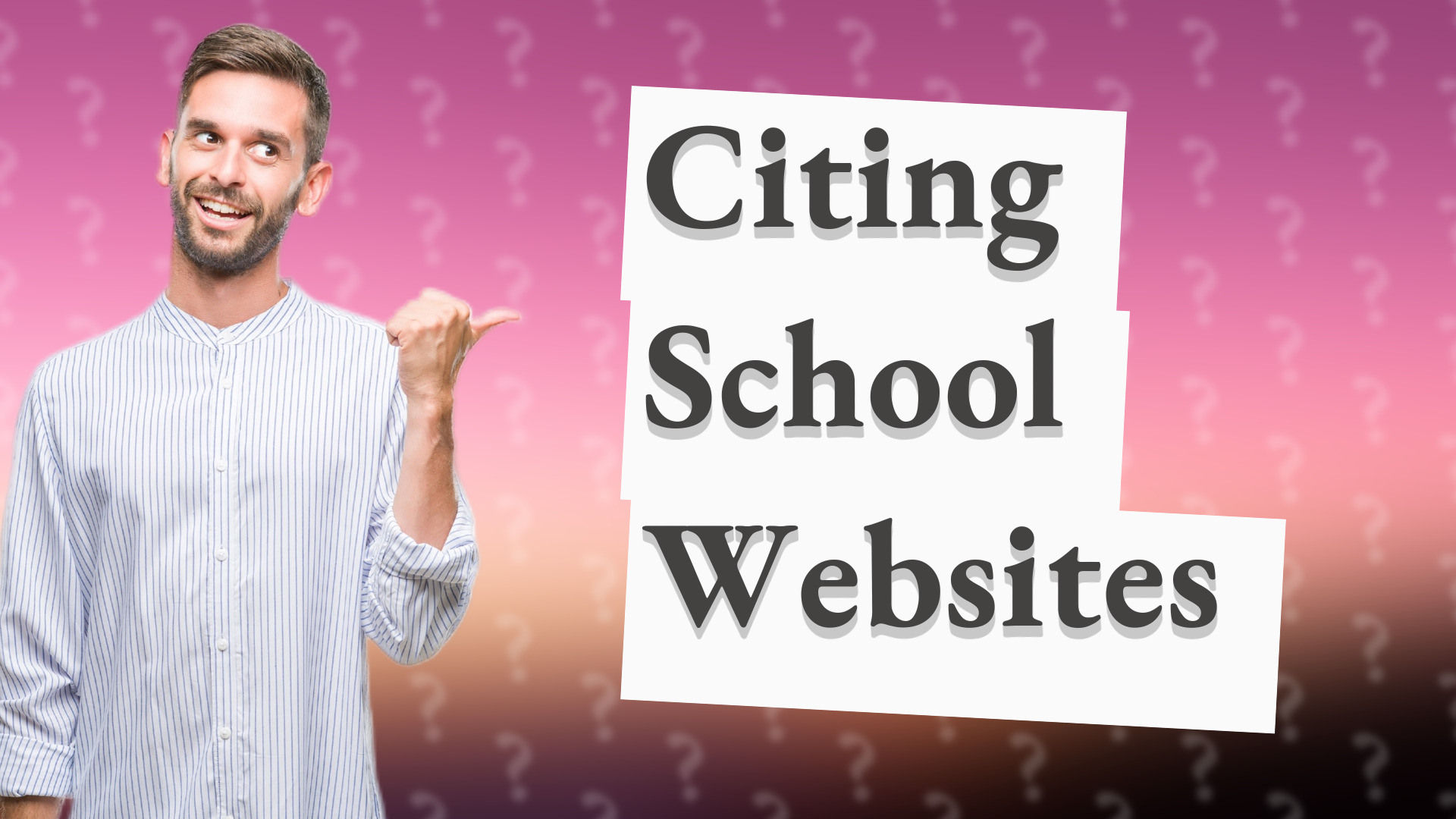 Citing School Websites
