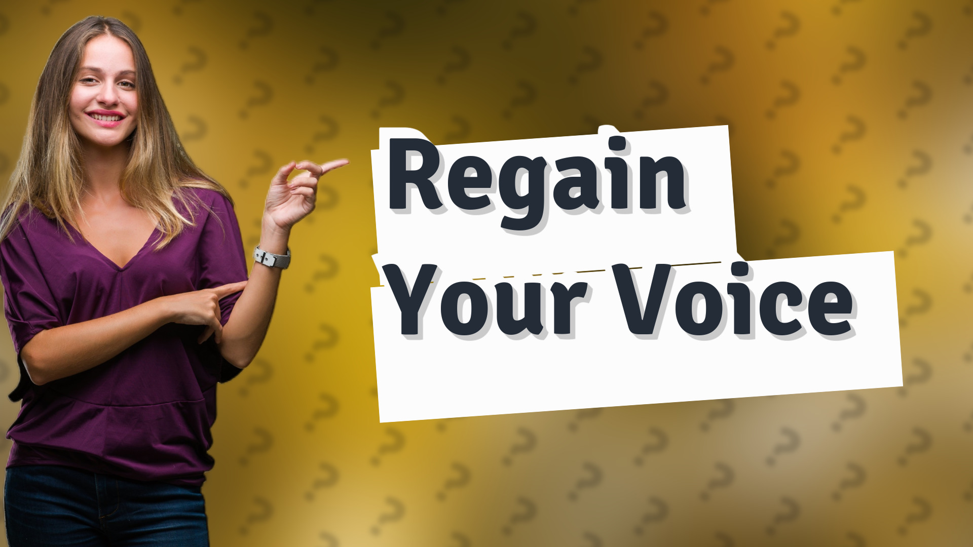 Regain Your Voice