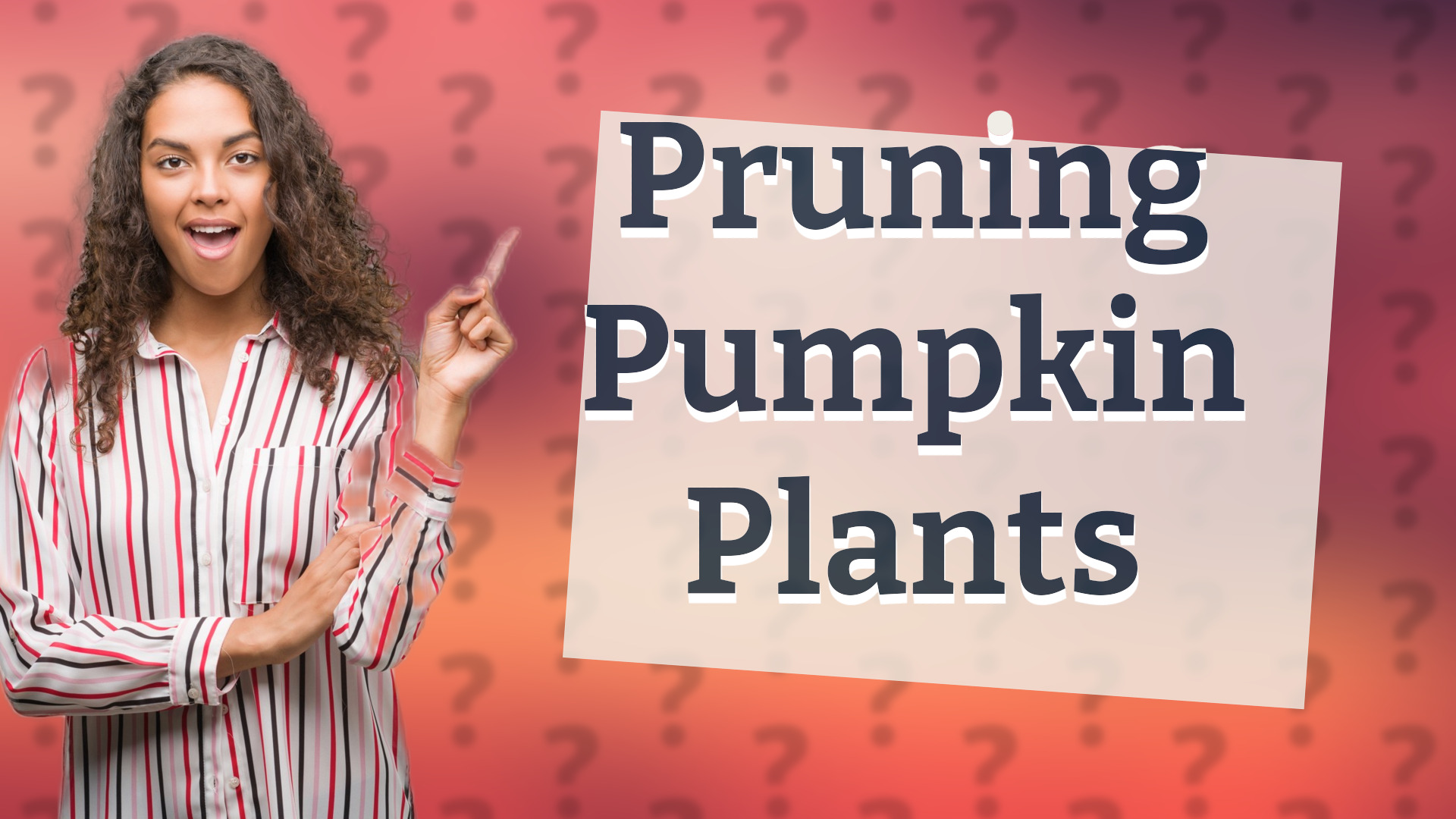 Pruning Pumpkin Plants