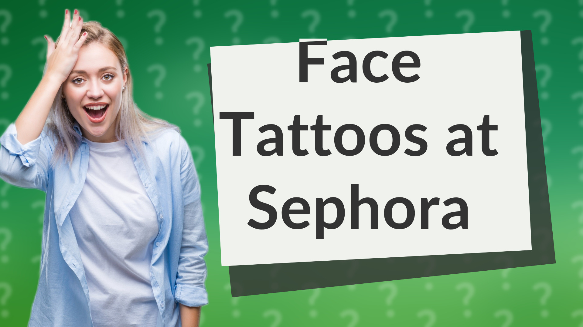 Face Tattoos at Sephora