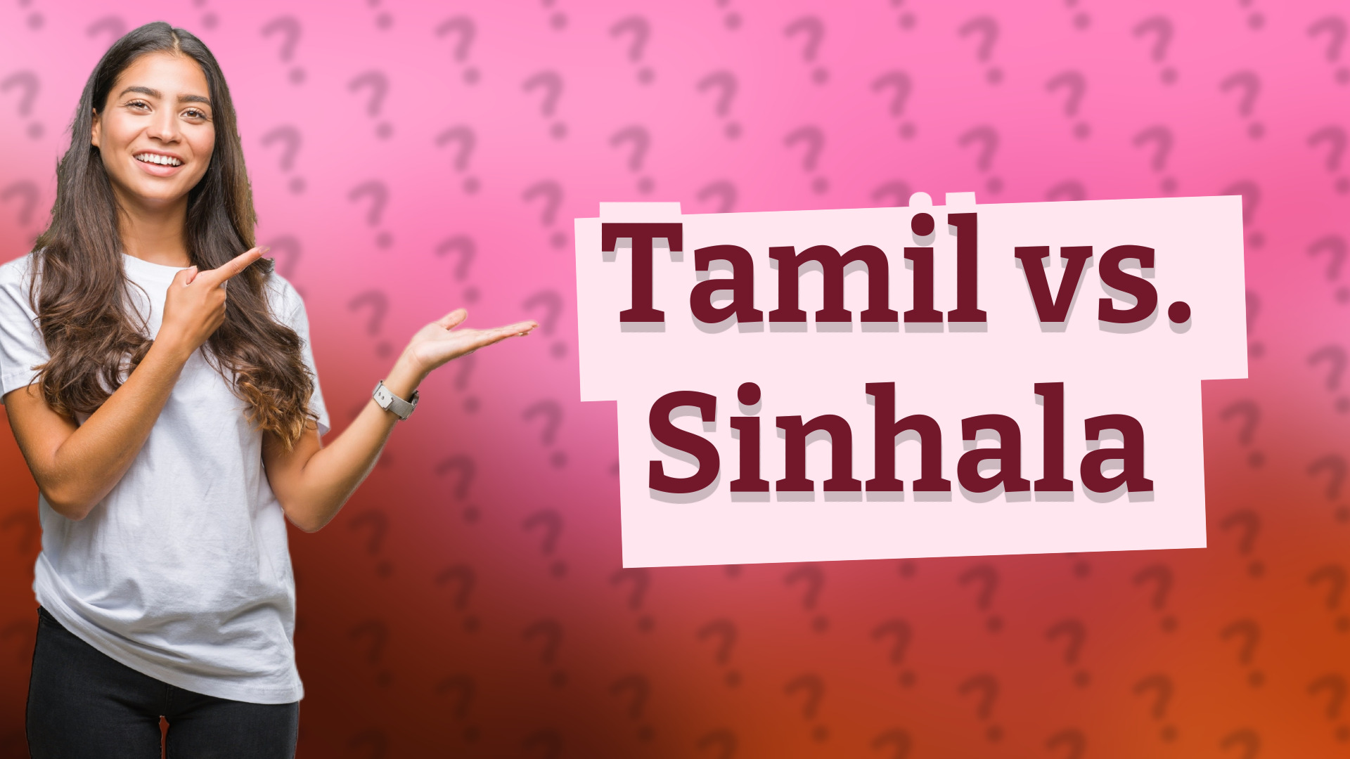 Tamil vs. Sinhala