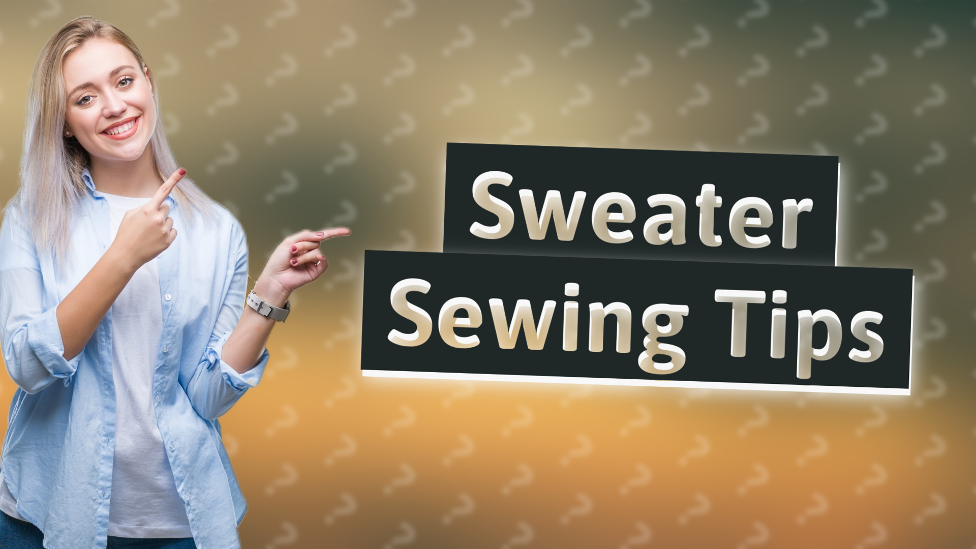 Sweater Sewing Tips