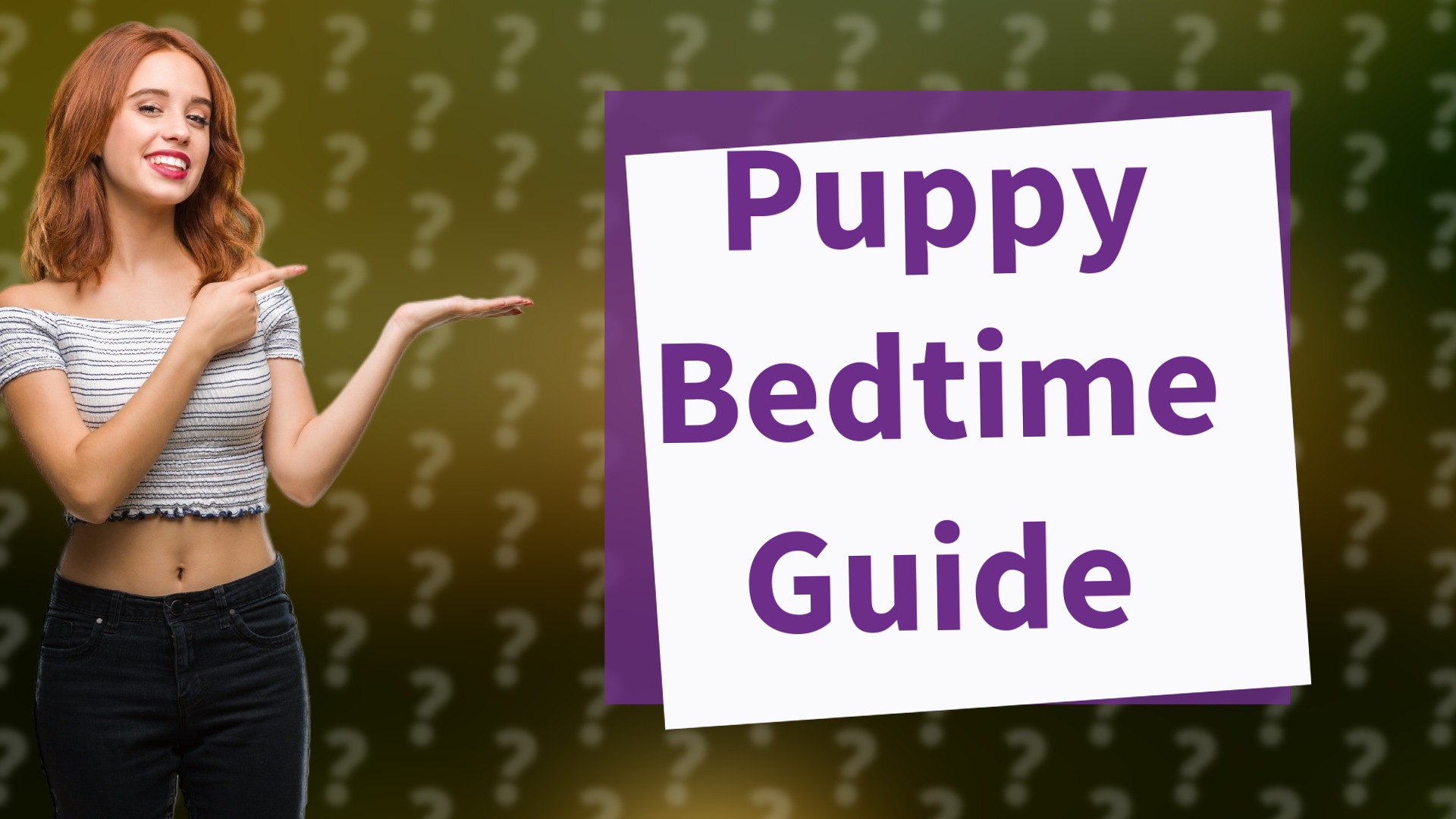 Puppy Bedtime Guide