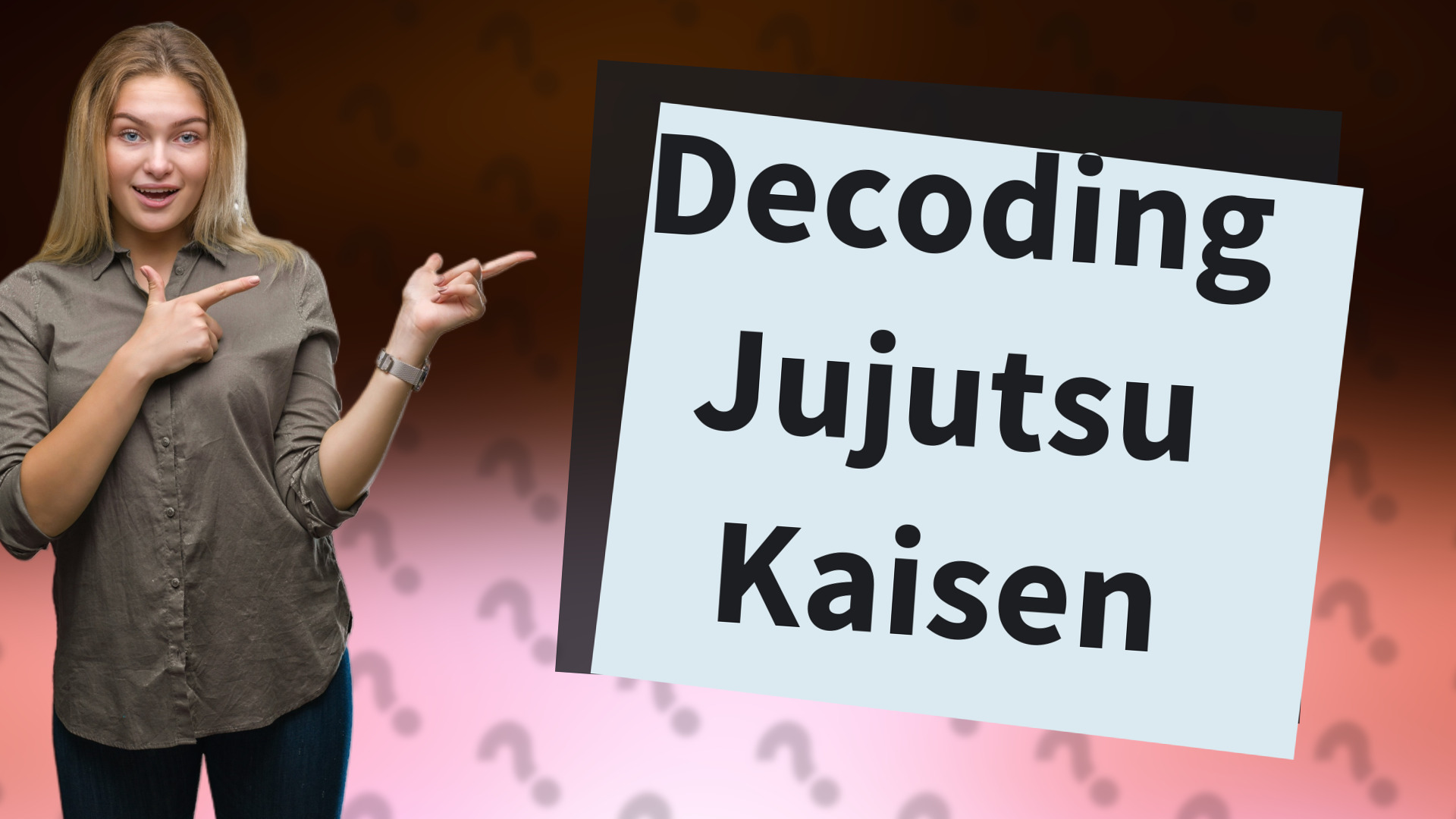 Decoding Jujutsu Kaisen