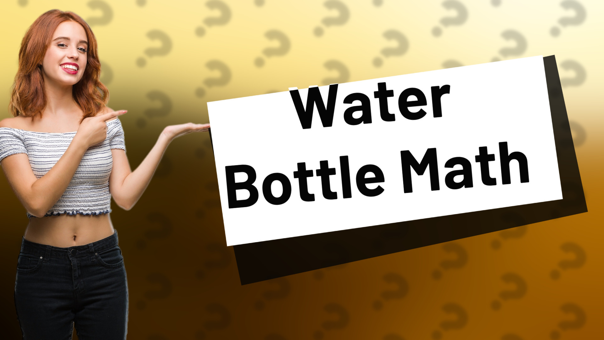 Water Bottle Math