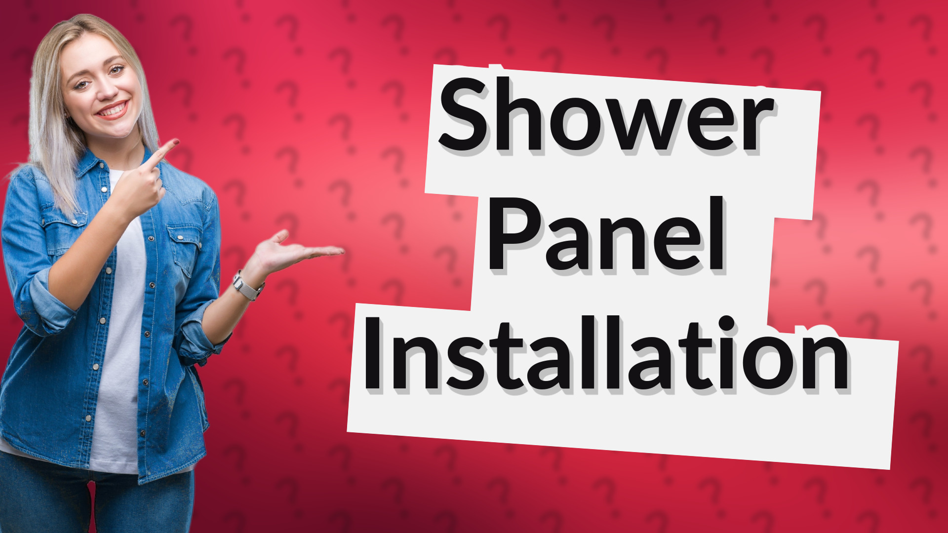 Shower Panel Installation