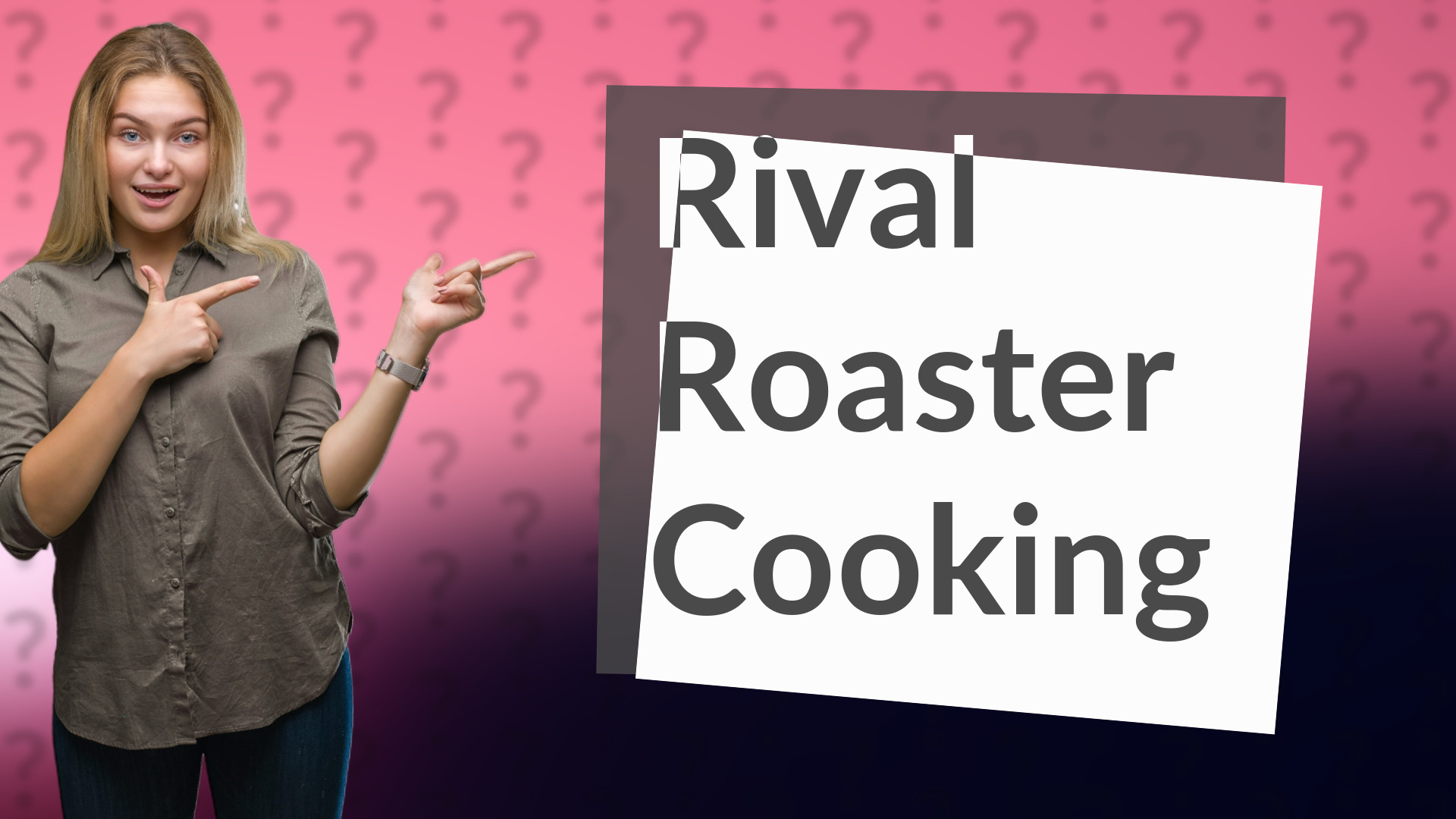 Rival Roaster Cooking