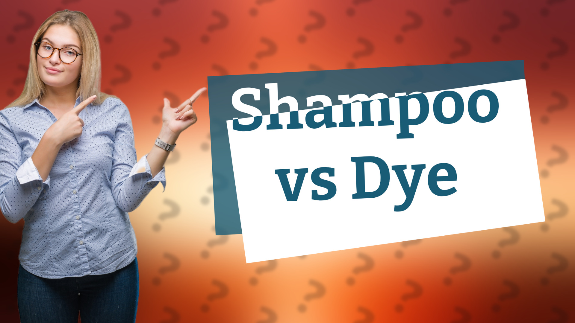 Shampoo vs Dye