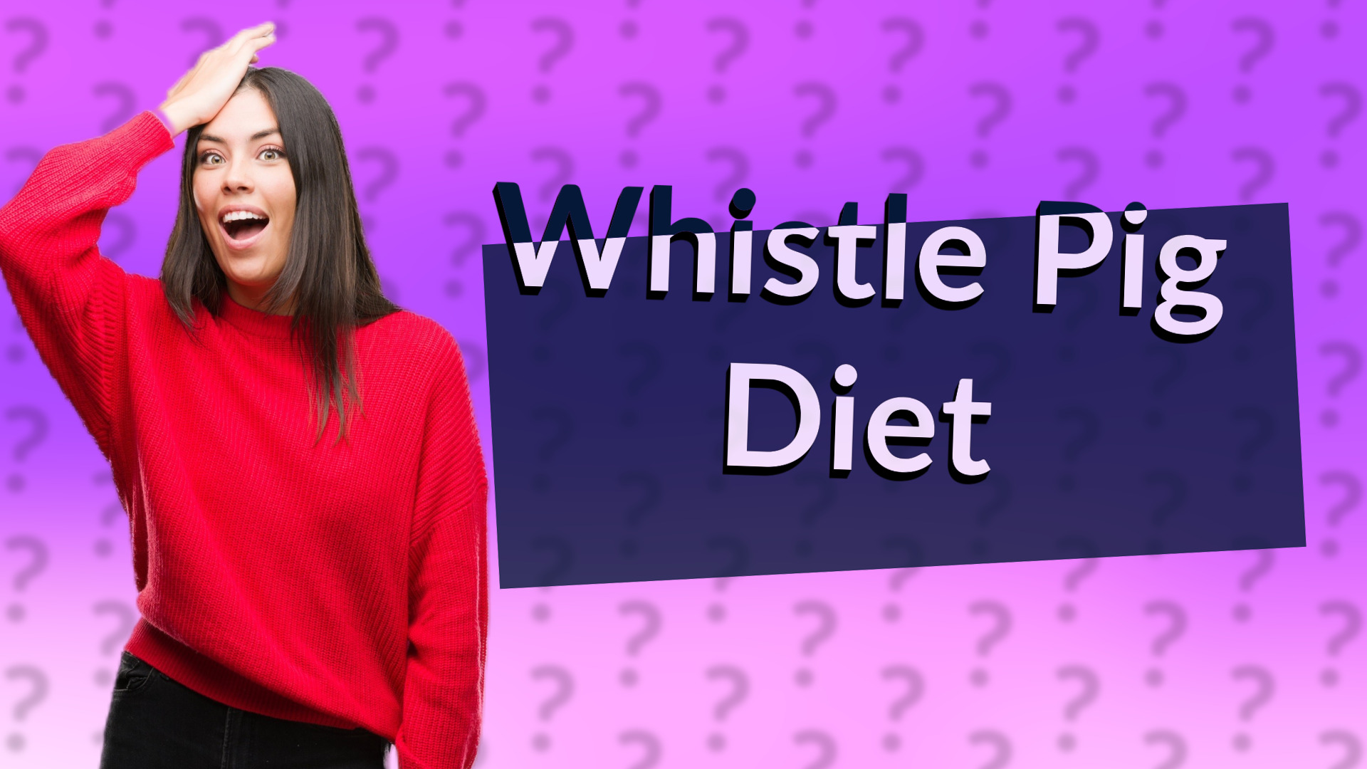 Whistle Pig Diet