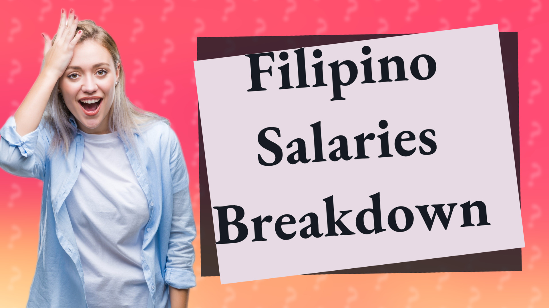 Filipino Salaries Breakdown