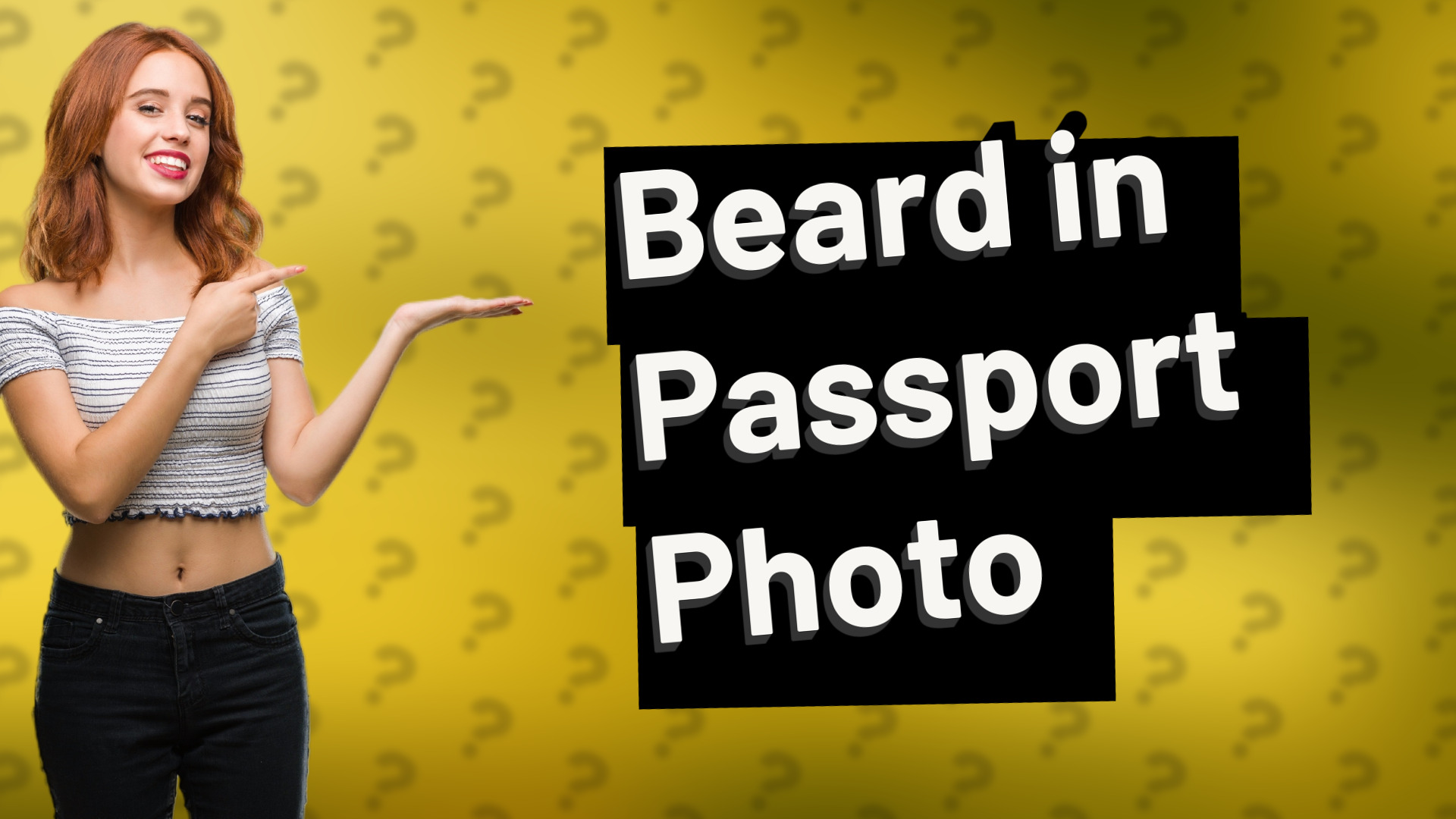 Beard in Passport Photo