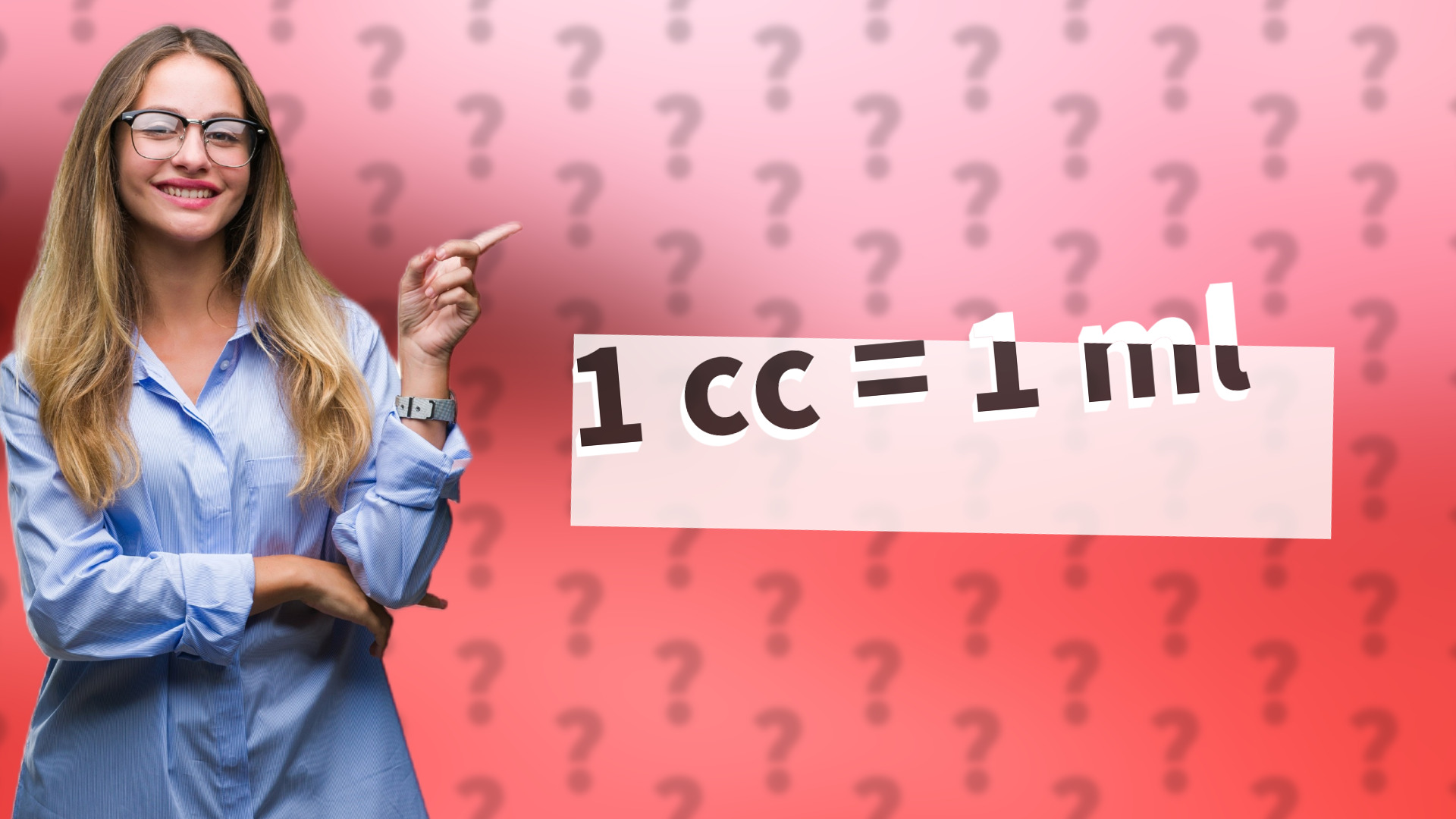 1 cc = 1 ml
