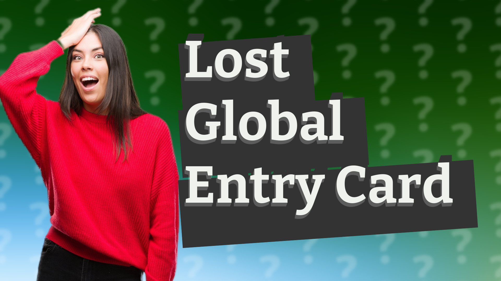 Lost Global Entry Card