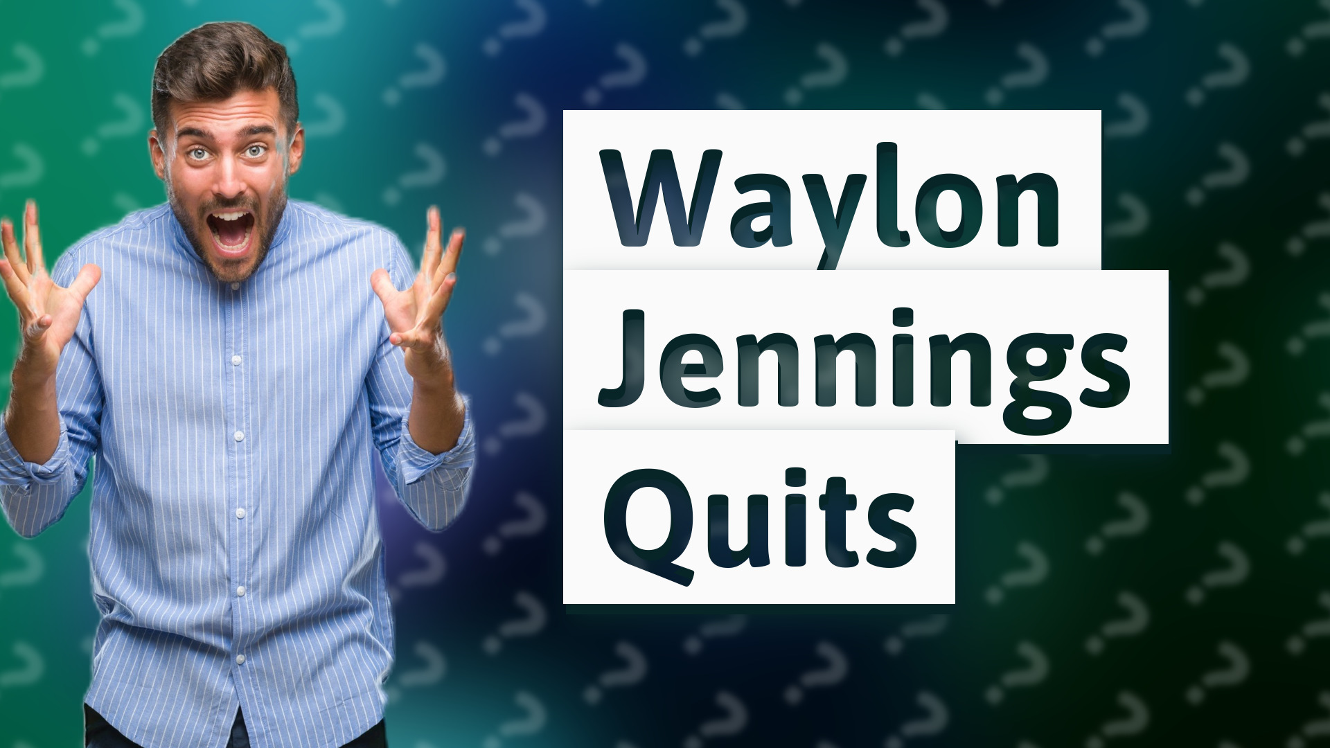 Waylon Jennings Quits