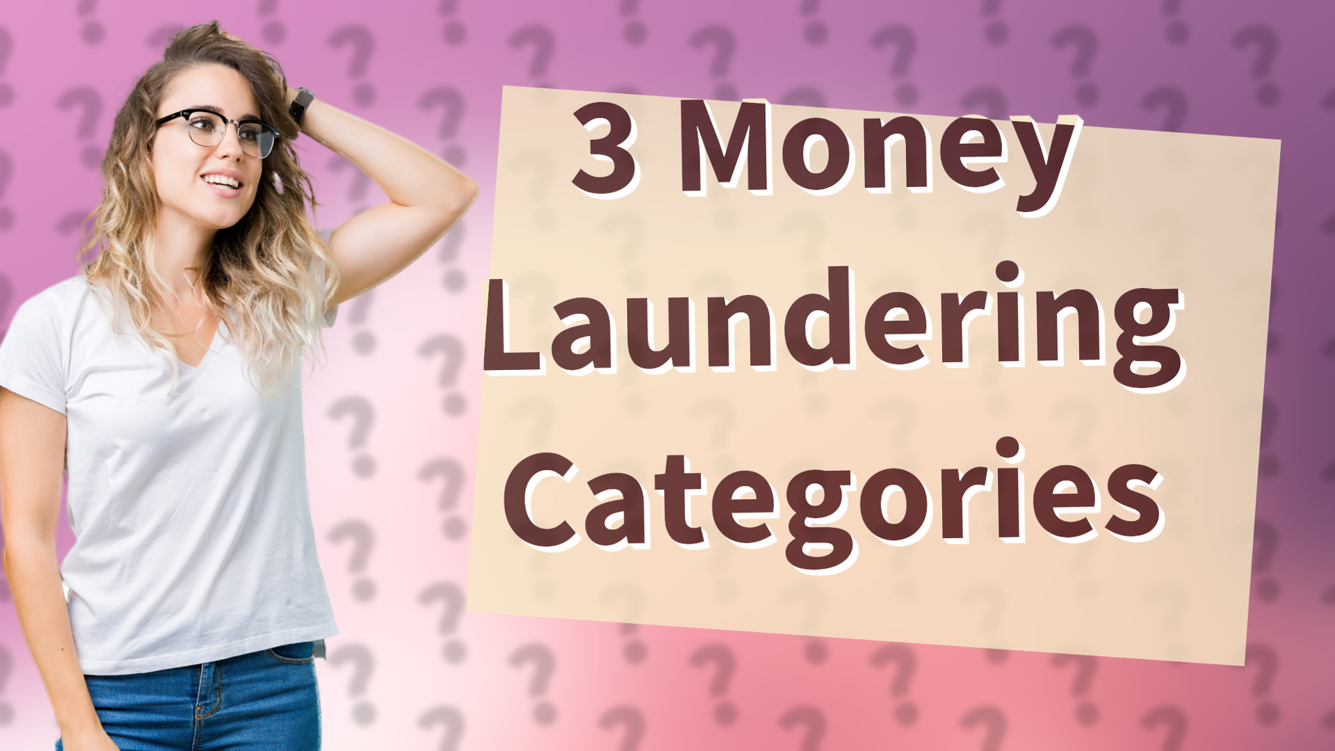 3 Money Laundering Categories