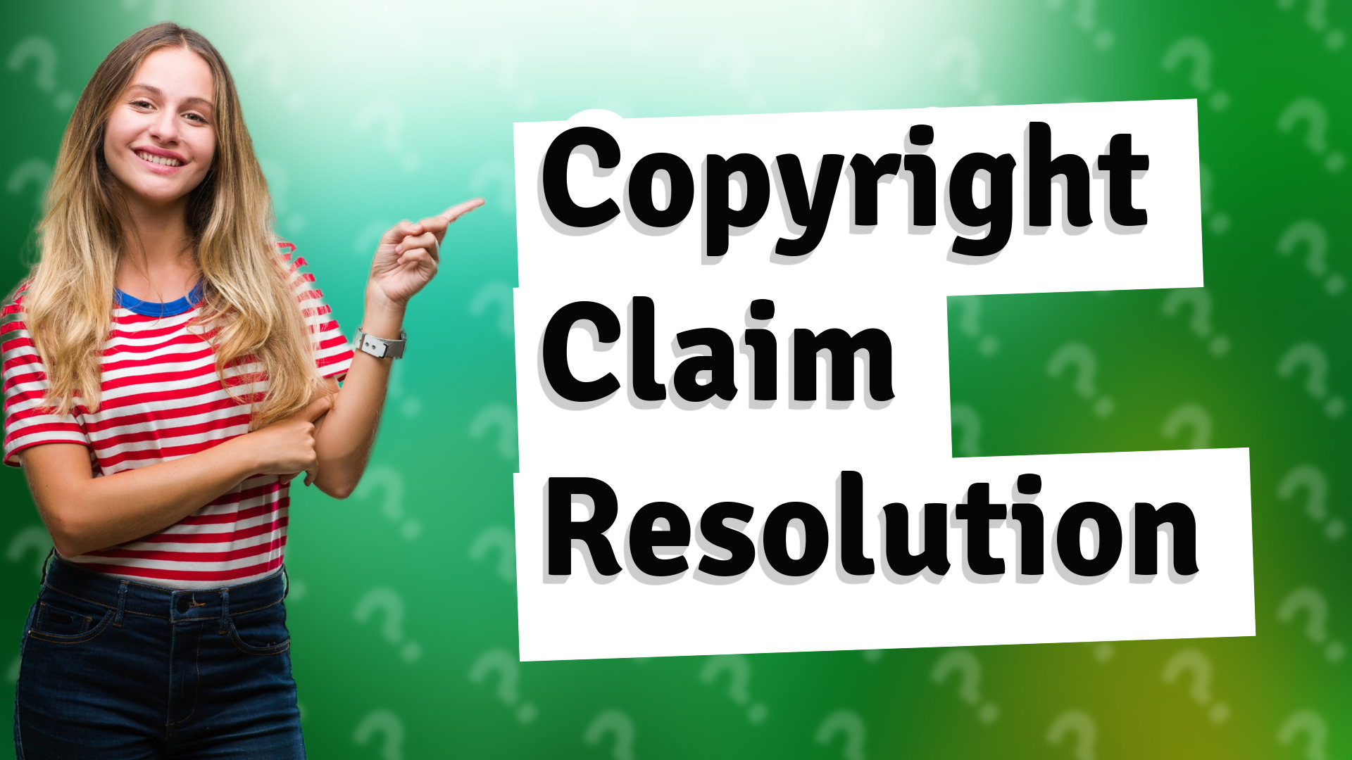 Copyright Claim Resolution