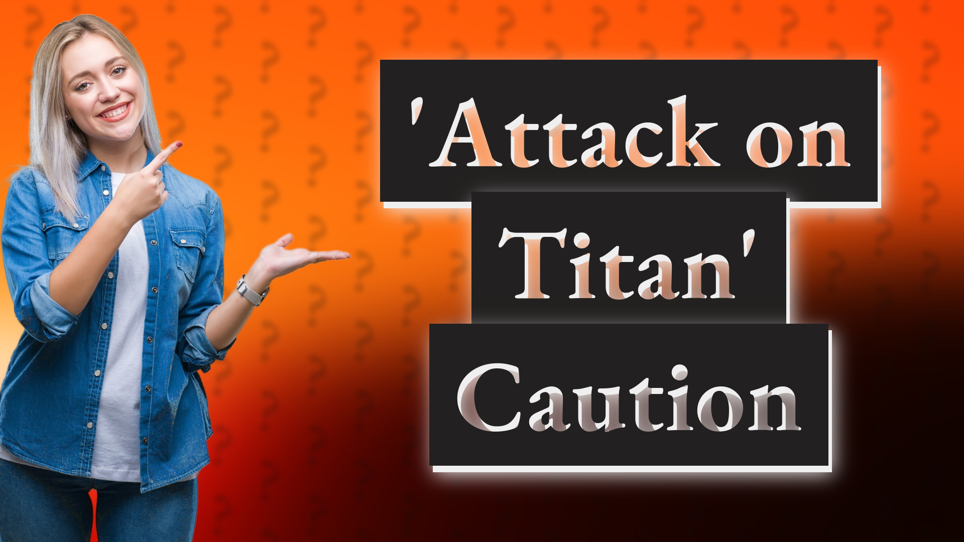 'Attack on Titan' Caution