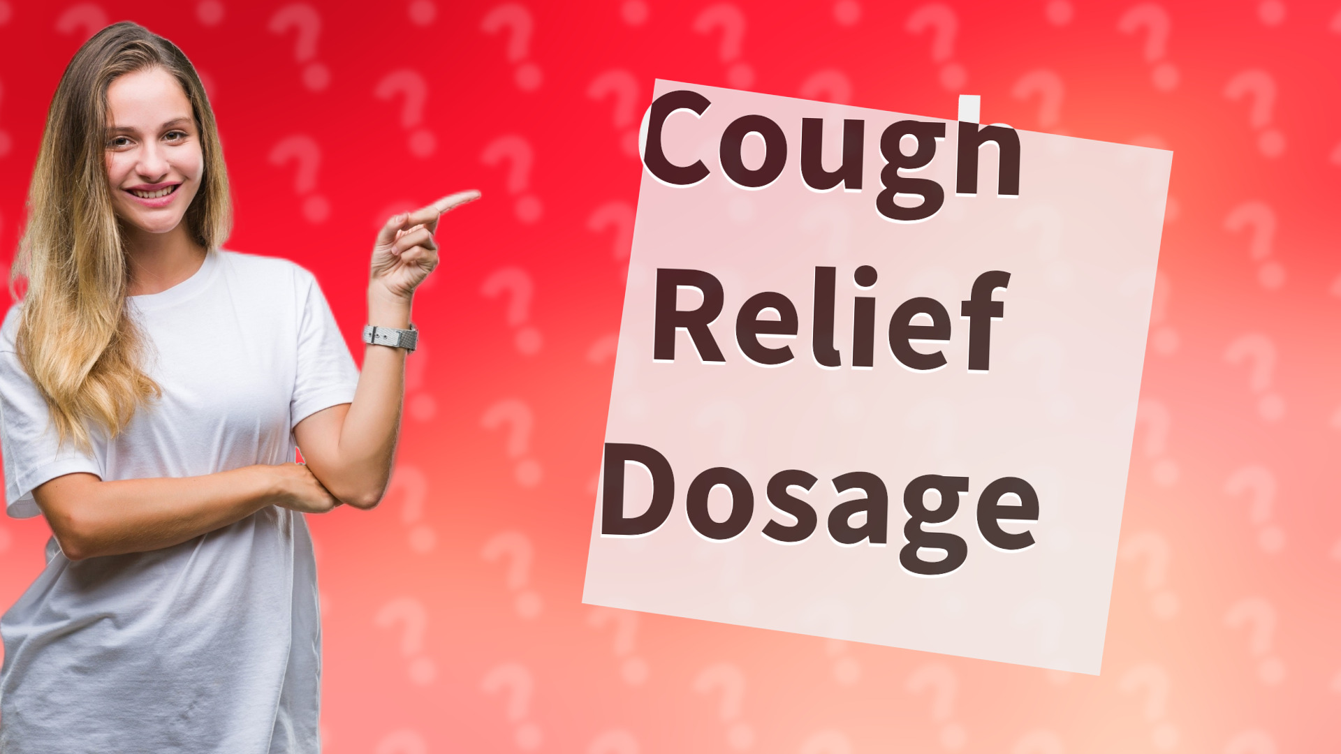 Cough Relief Dosage