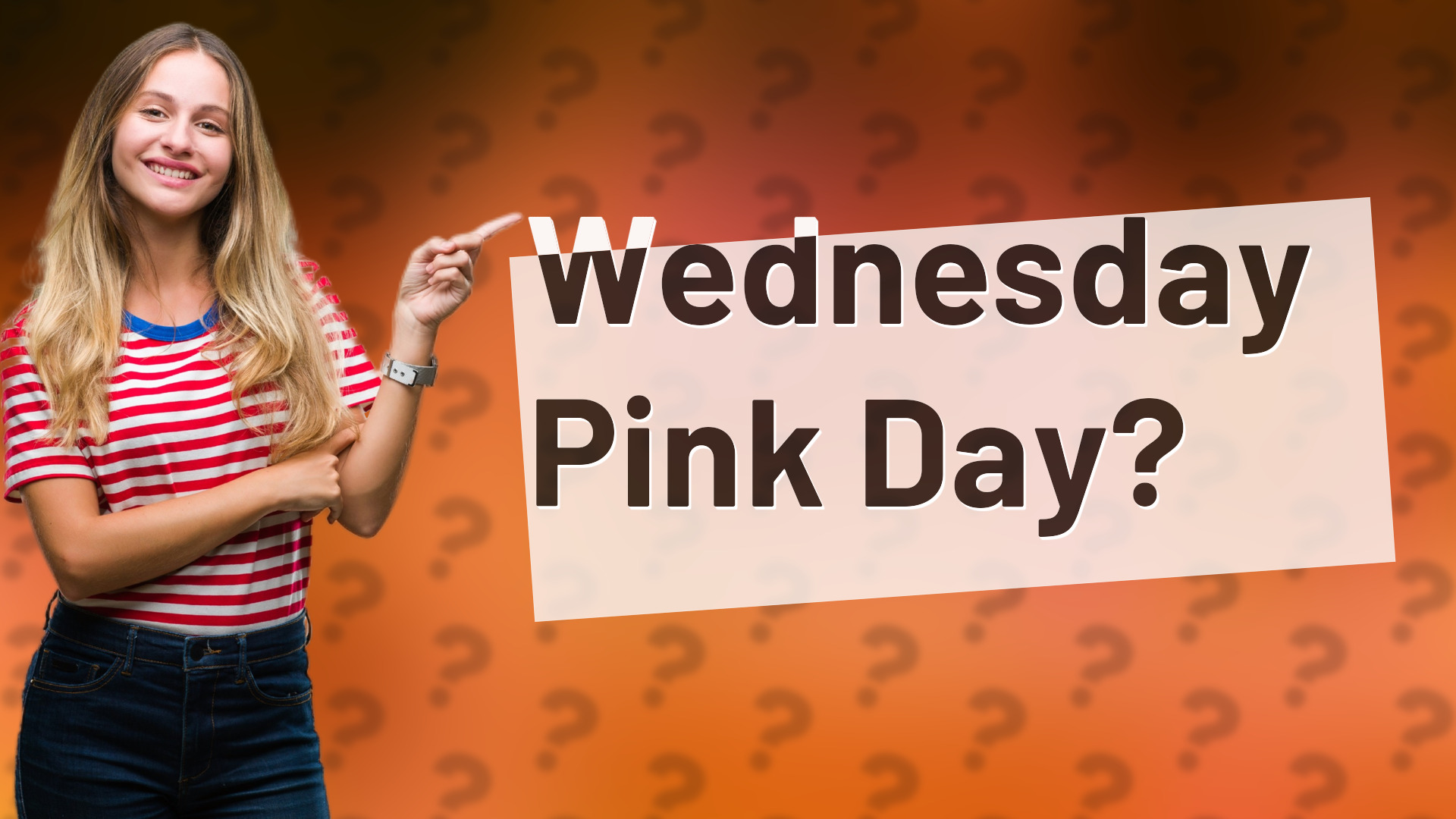 Wednesday Pink Day?