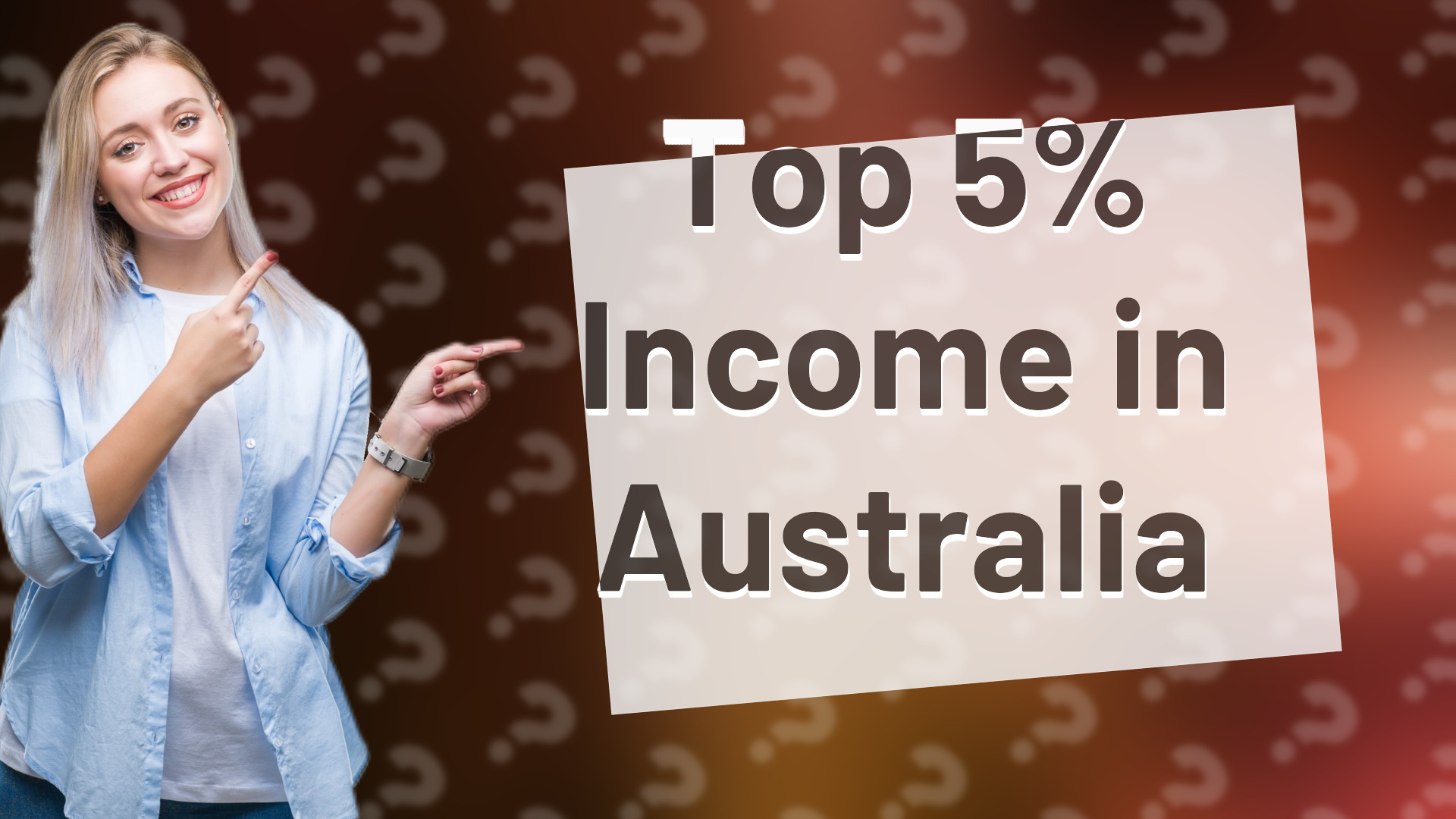 Top 5% Income in Australia