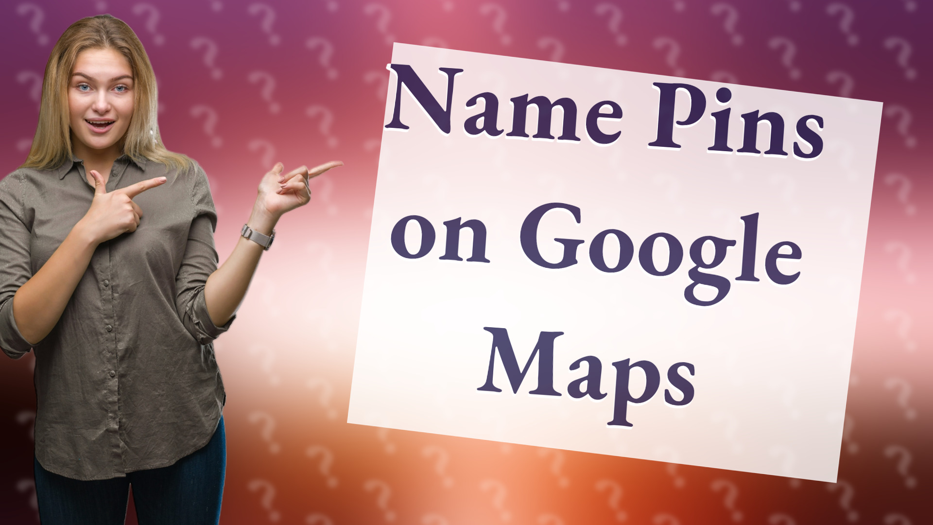 Name Pins on Google Maps