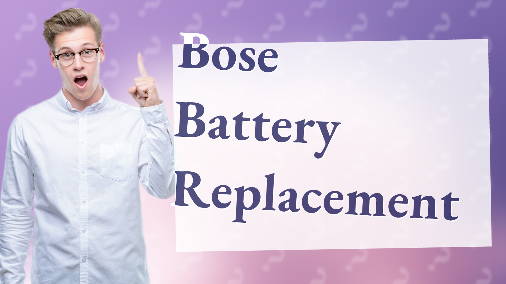 Bose Battery Replacement