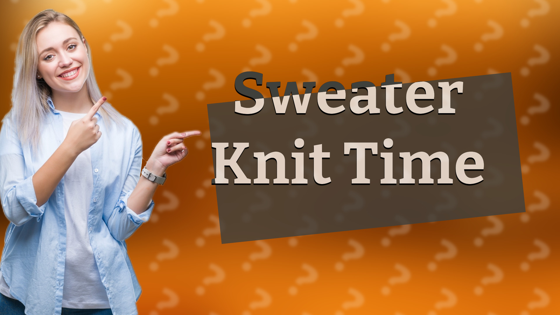 Sweater Knit Time