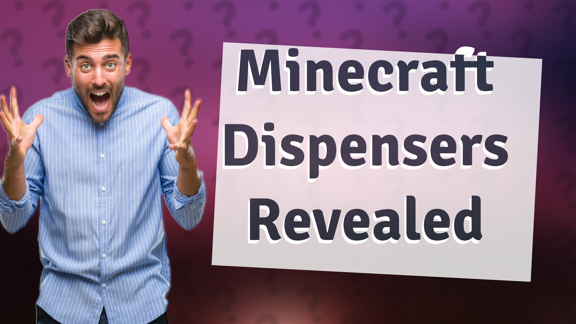 Minecraft Dispensers Revealed