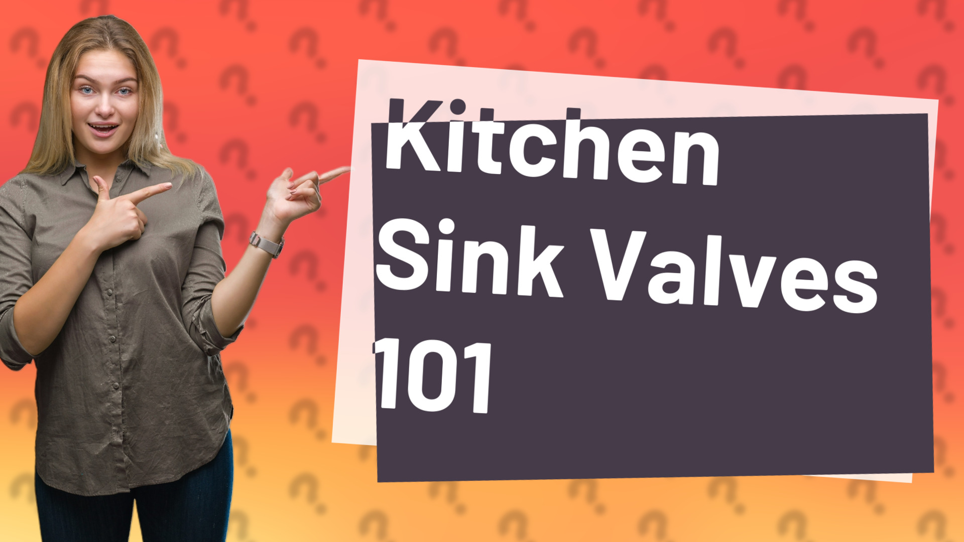 Kitchen Sink Valves 101