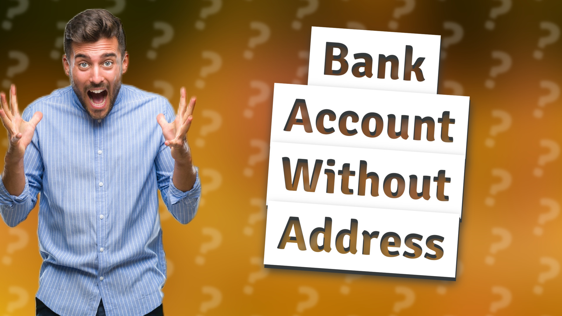 Bank Account Without Address