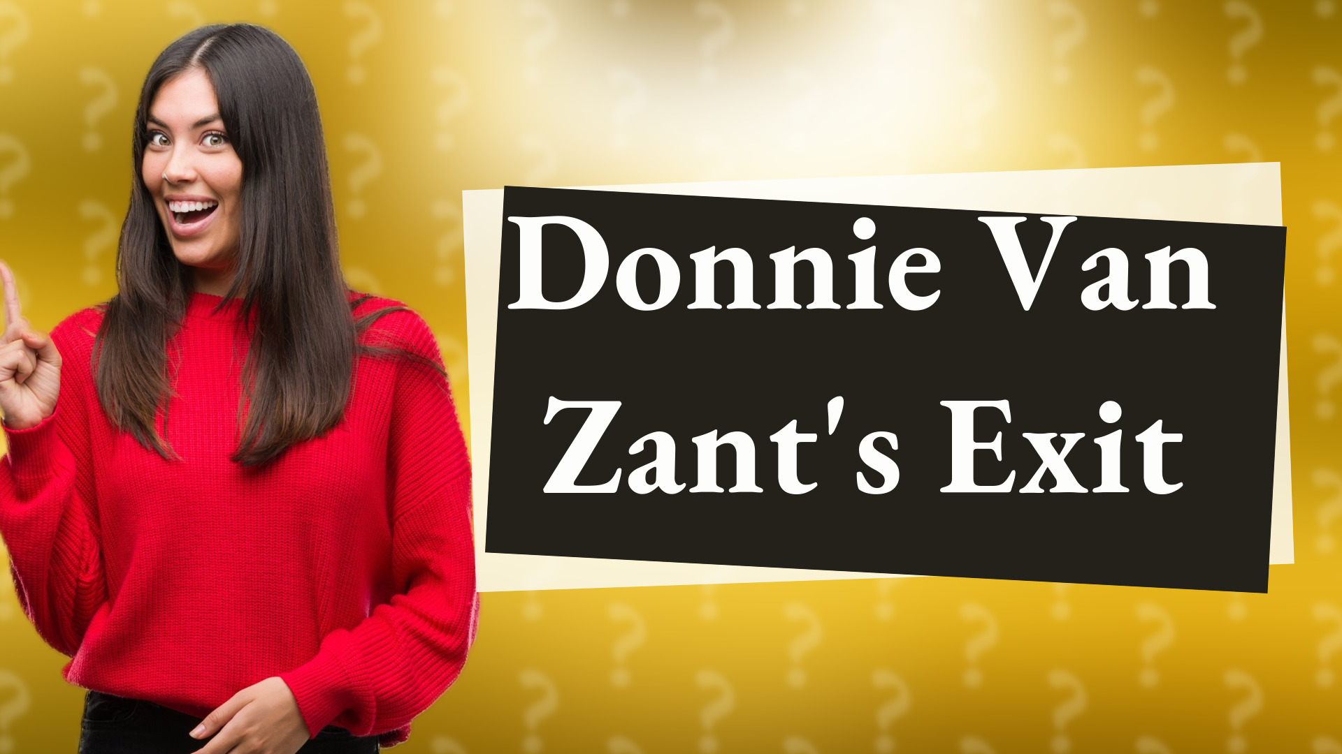 Donnie Van Zant's Exit