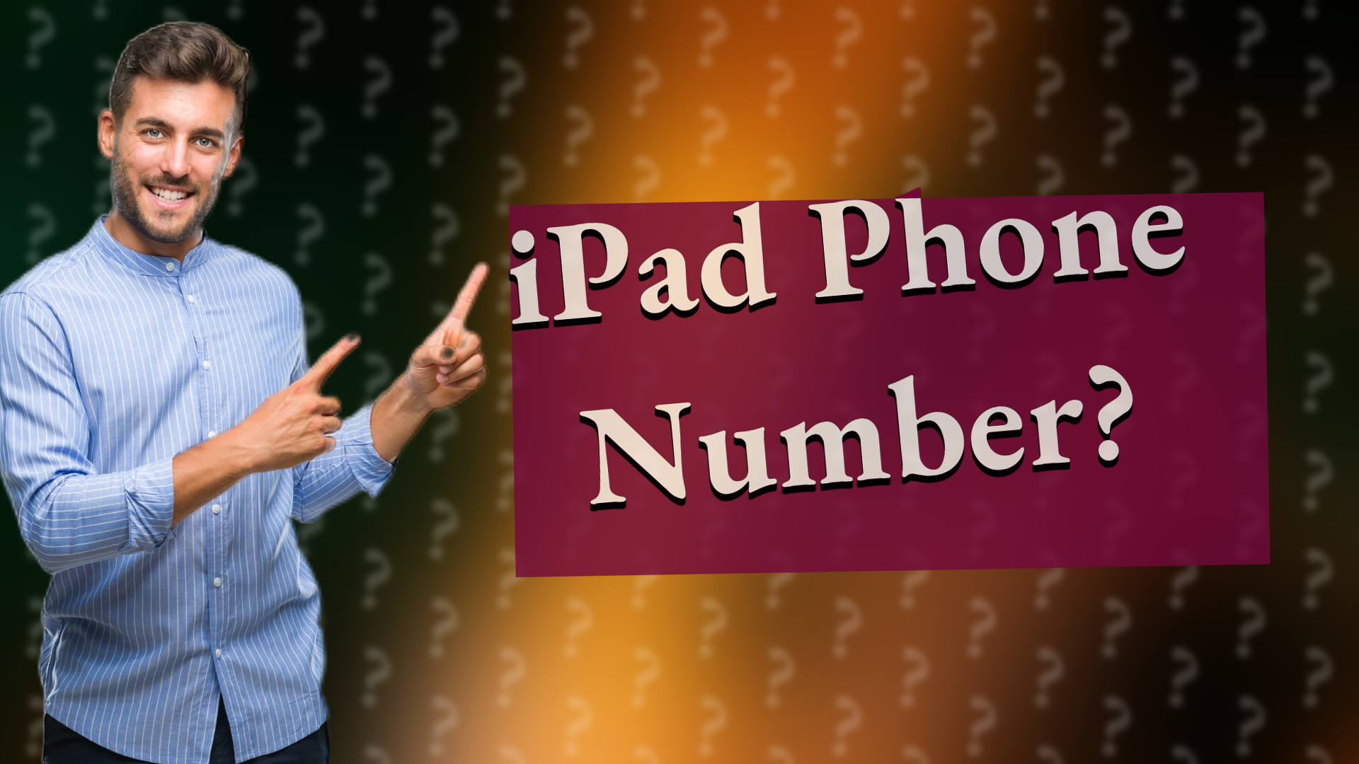 iPad Phone Number?