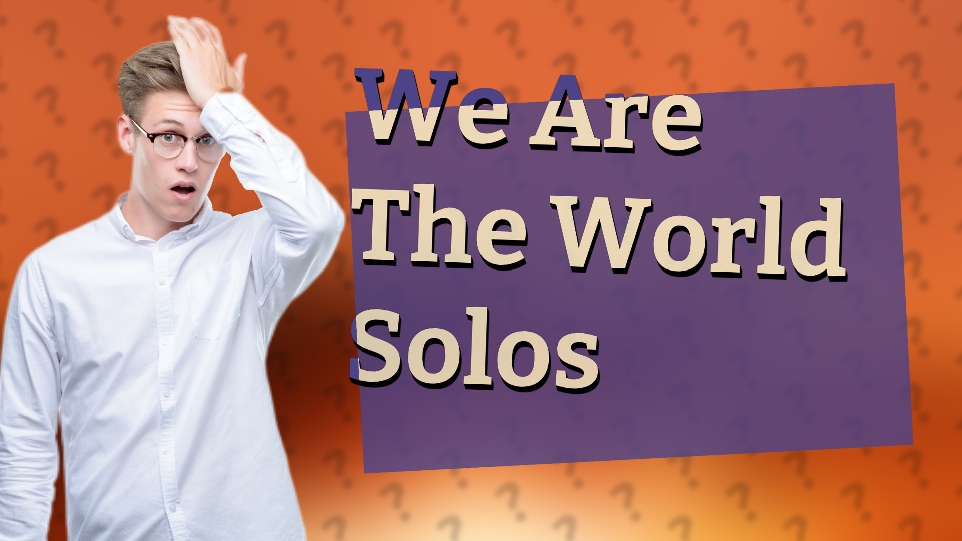 We Are The World Solos