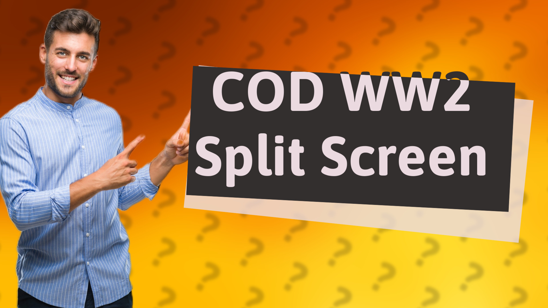 COD WW2 Split Screen