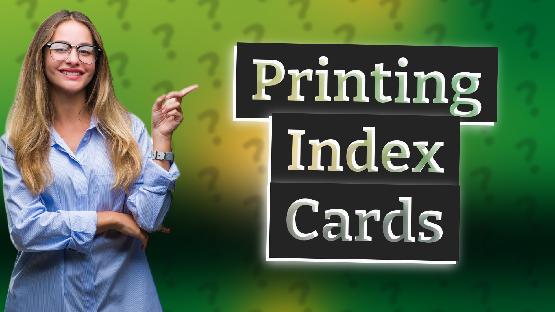 Printing Index Cards