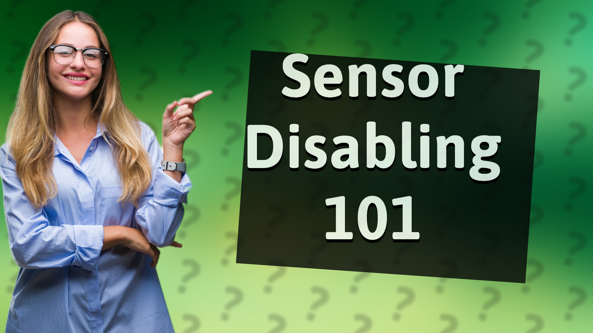 Sensor Disabling 101