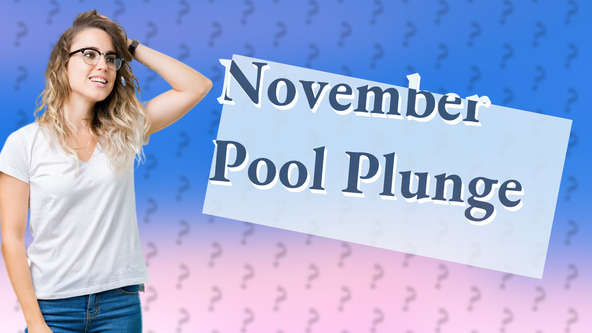 November Pool Plunge