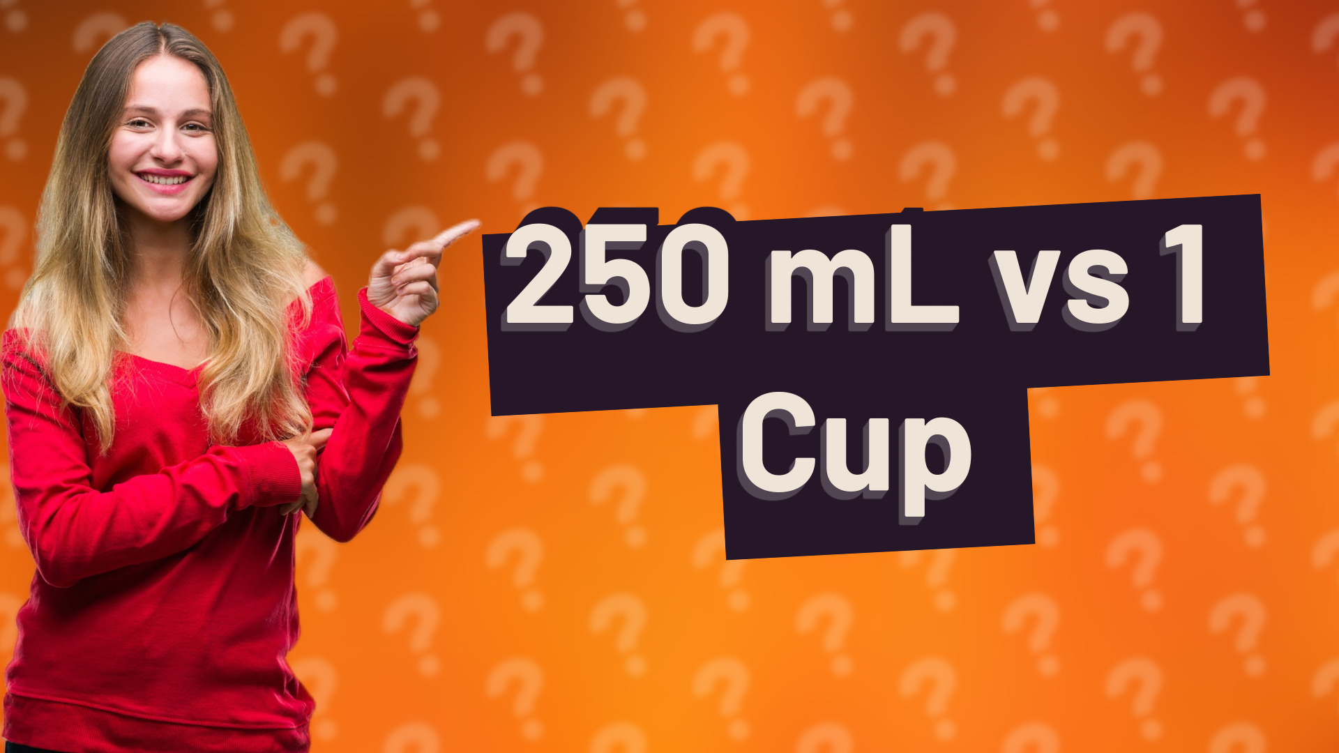 250 mL vs 1 Cup