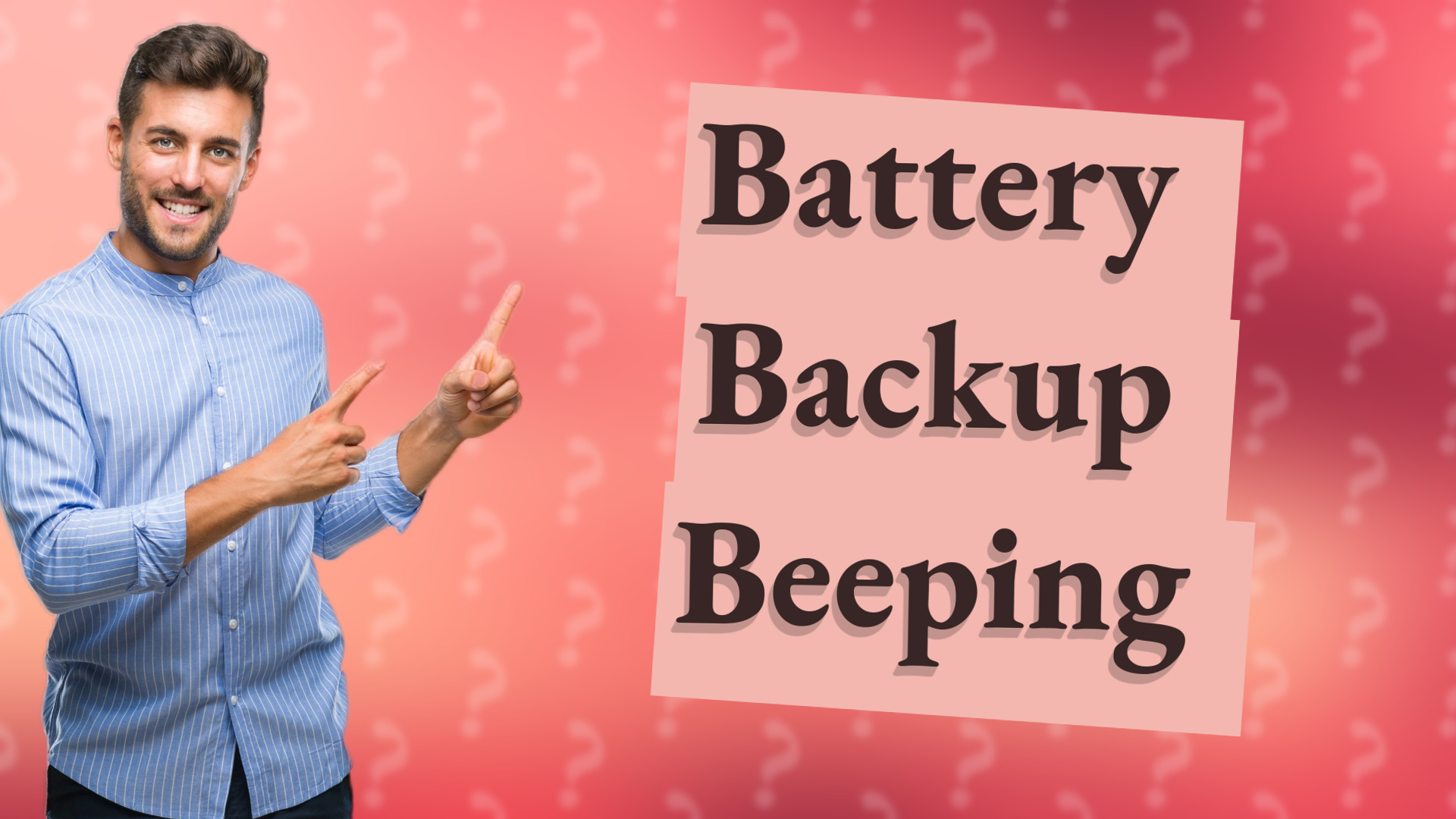 Battery Backup Beeping