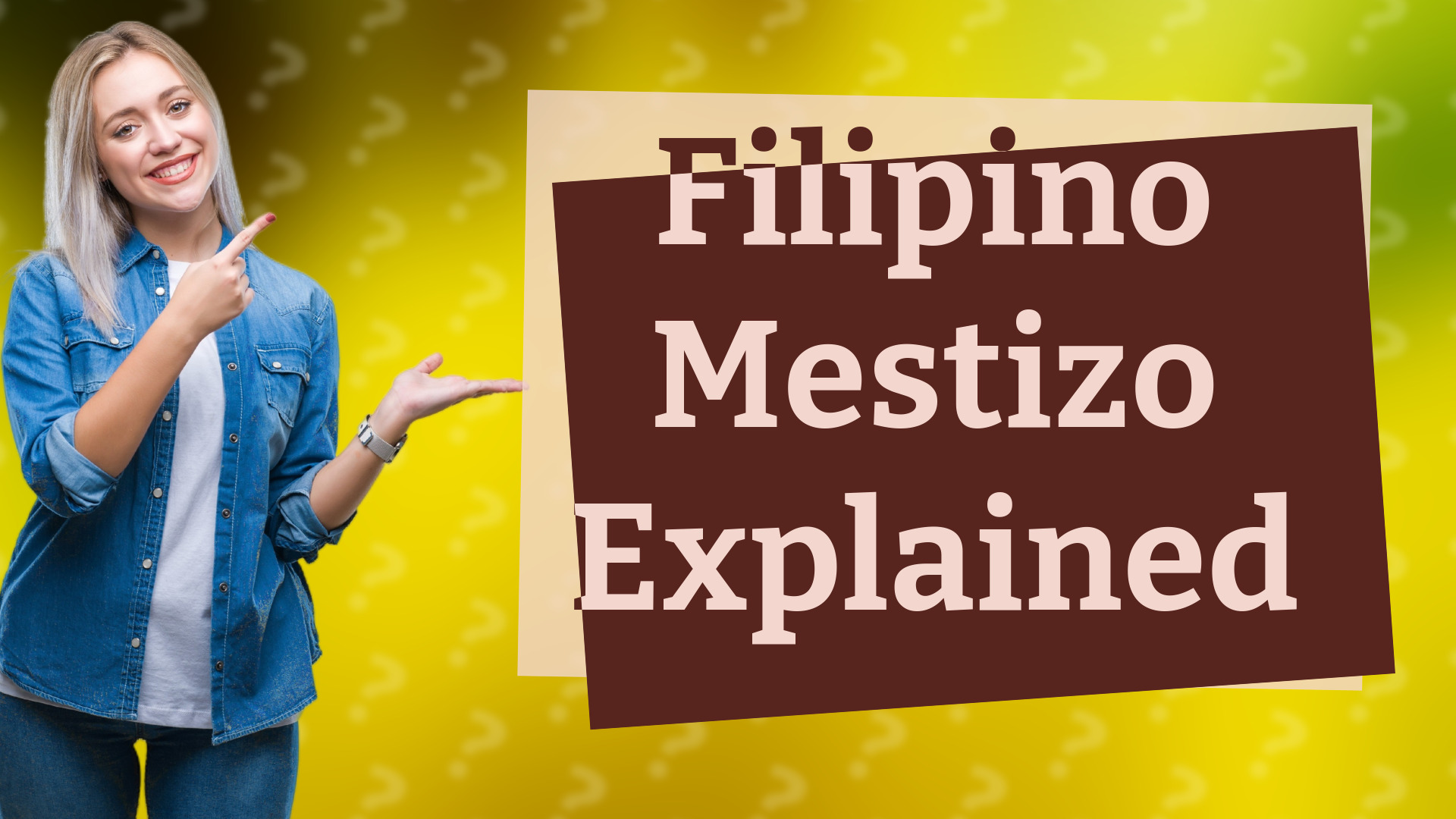 Filipino Mestizo Explained